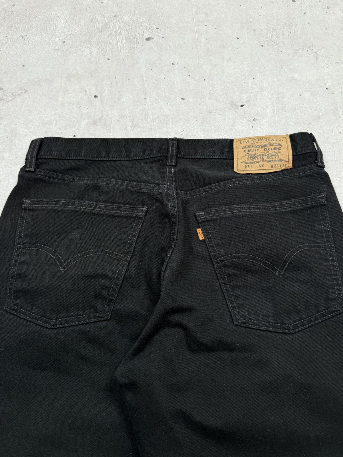 Levi's Vintage 90s Levis 618 Orange Tab Denim Jeans Size US 34 / EU 50 - 3 Thumbnail