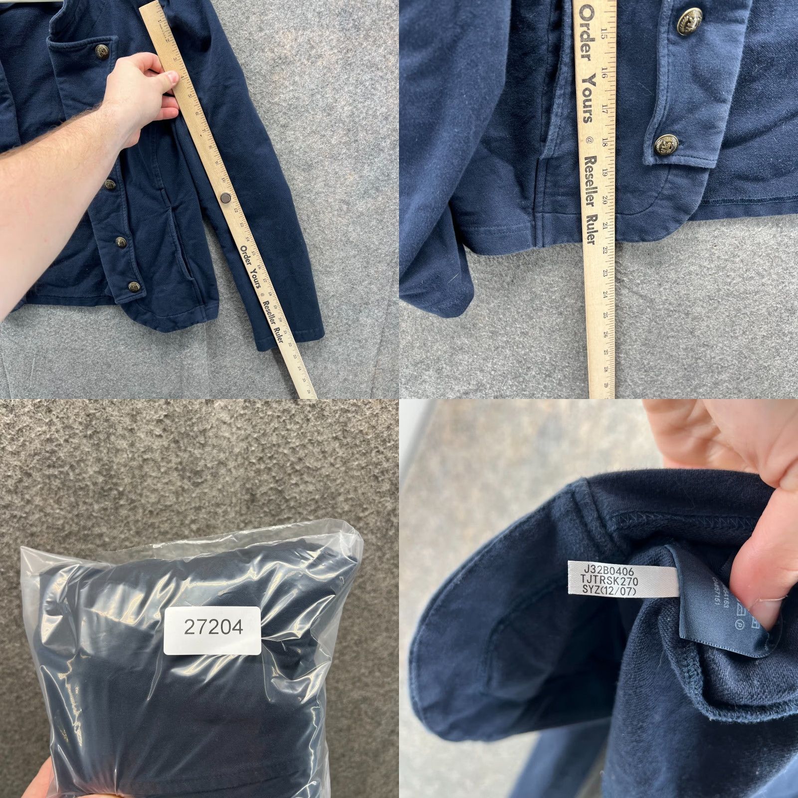 Tommy Hilfiger VINTAGE Tommy Hilfiger Jacket Womens Large Blue Gold Military Band Double Breasted Vtg Jacket Women L Blue Military Womens/Large/Blue Gold/Navy? Size L / US 10 / IT 46 - 8 Thumbnail