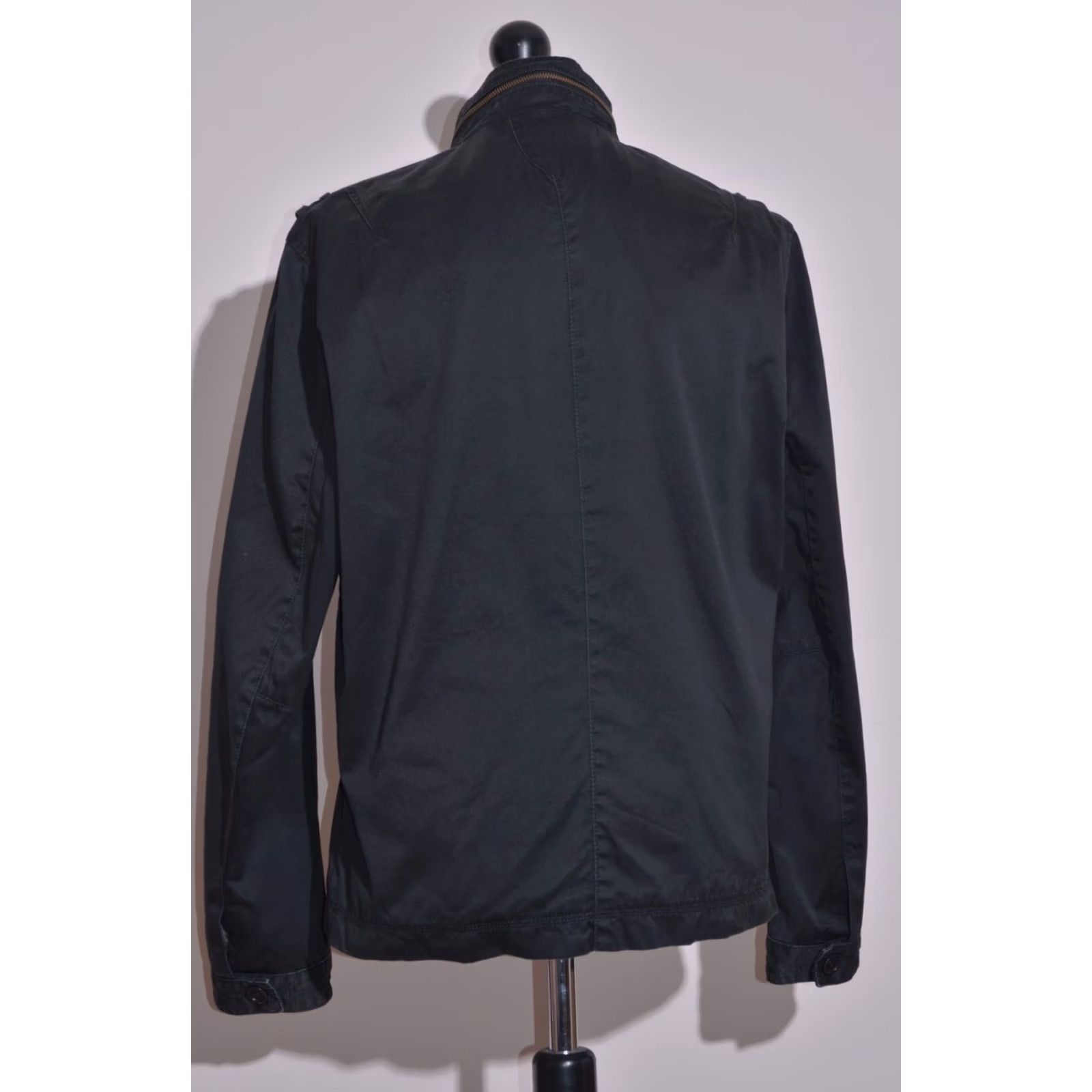 Ted Baker Ted Baker Mens Black Military Jacket Lightweight Cotton Utility Coat Sz 5 Size US S / EU 44-46 / 1 - 5 Thumbnail