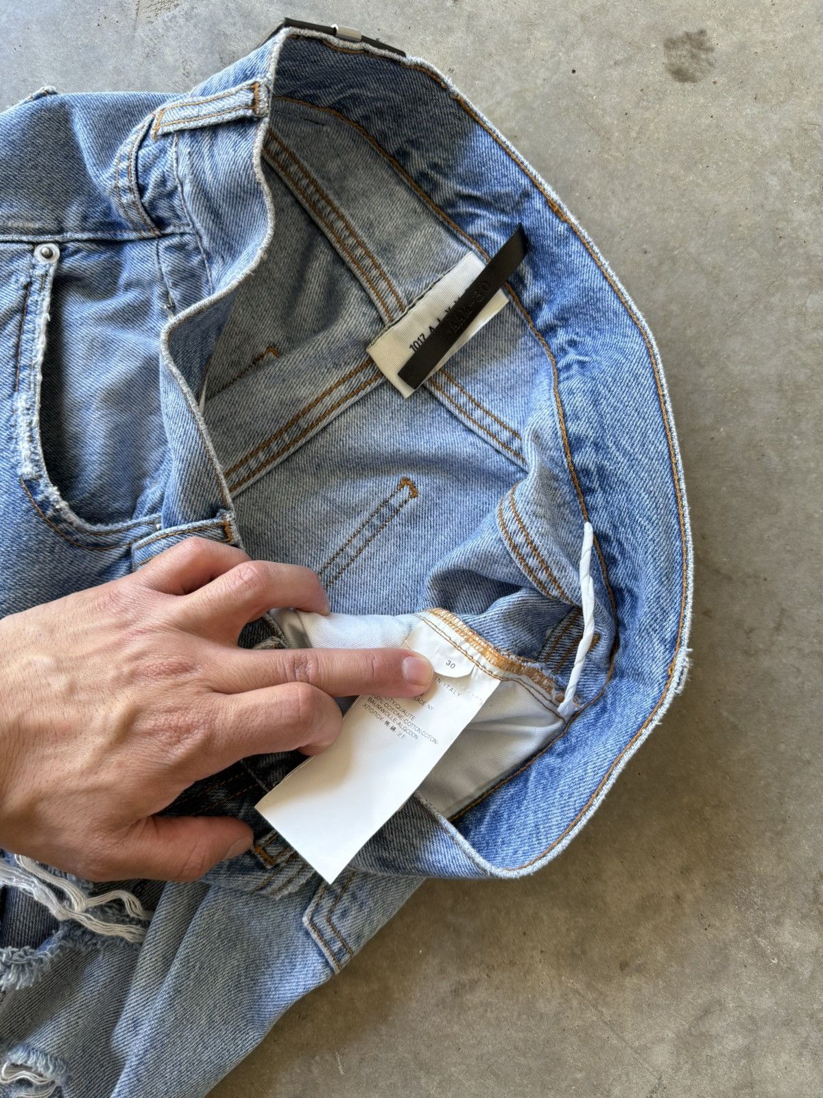 1017 ALYX 9SM 1017 Alyx 9SM Thorn Slashed Denim SS19 Size US 30 / EU 46 - 11 Thumbnail