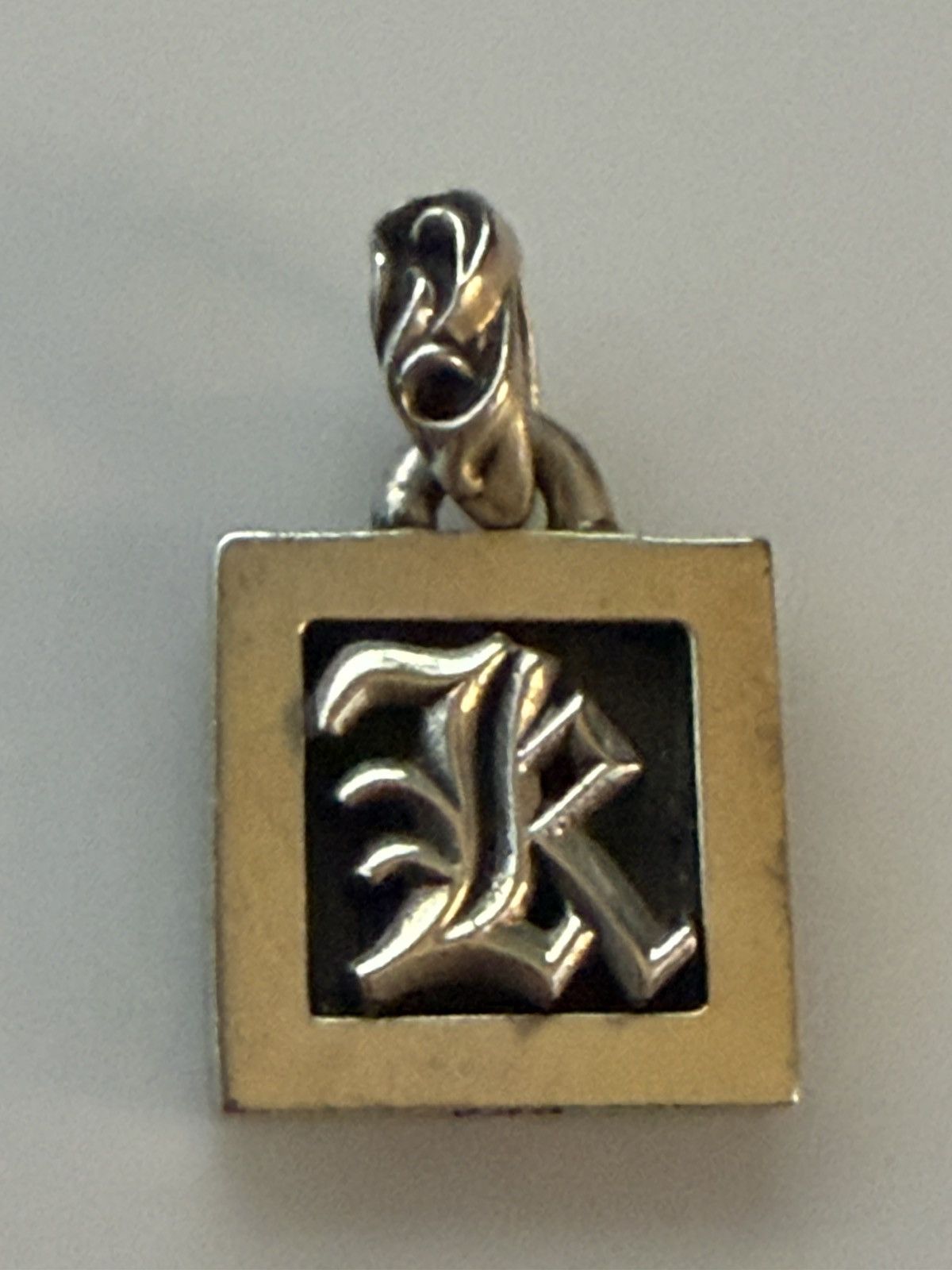 Chrome Hearts Chrome Hearts Frame Letter "K" Silver Pendant Size ONE SIZE - 1 Thumbnail