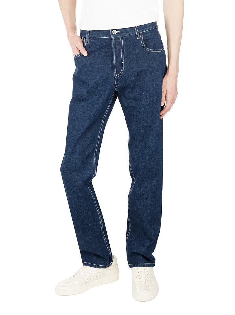 Gucci o1loc1c1225 789232 Lasered Tapered Denim Pant in Navy Size US 31 - 3 Thumbnail