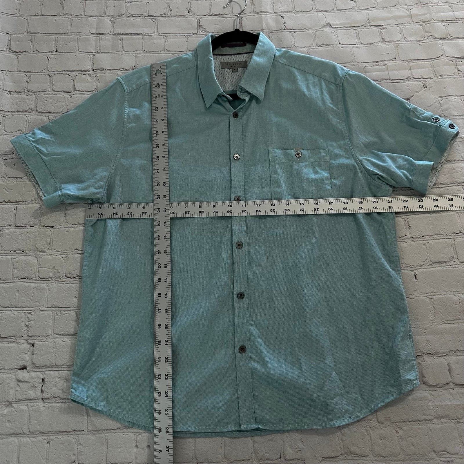 Ted Baker Mens ted baker, short sleeve button down size 5 Size US L / EU 52-54 / 3 - 6 Thumbnail