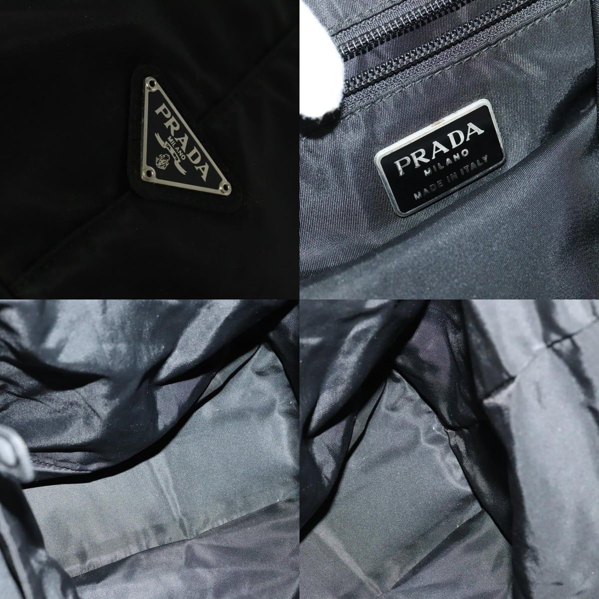 Prada PRADA Hand Bag Nylon Black Silver Size ONE SIZE - 11 Thumbnail