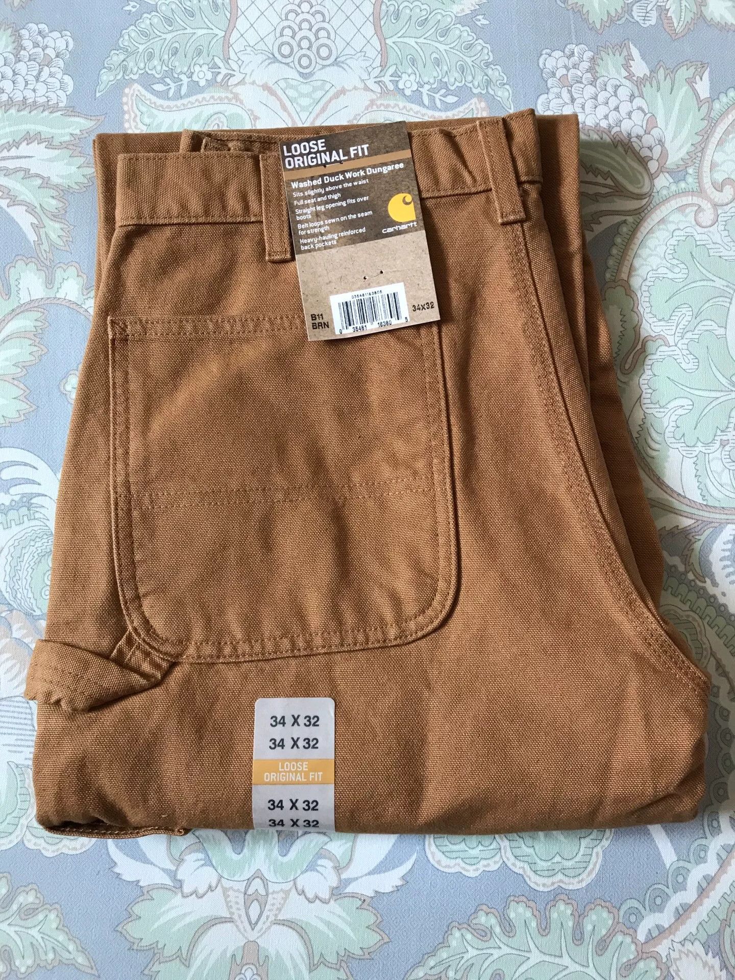 Carhartt Carhartt B11 Brown W34L32 Work Pants Size US 34 / EU 50 - 1 Thumbnail
