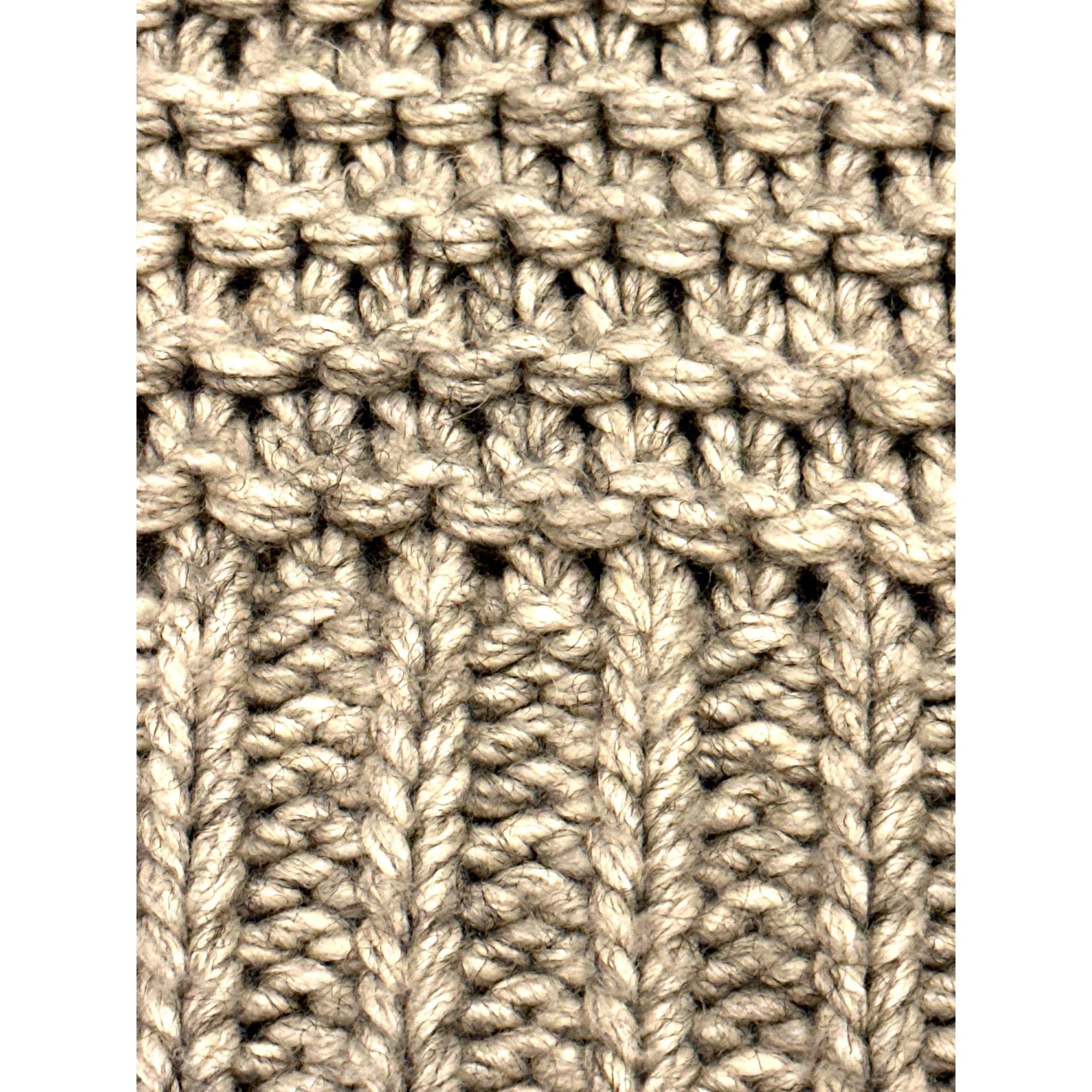 Other LUSH Small Oatmeal Chunky Turtleneck Sweater Cropped Texture Size S / US 4 / IT 40 - 7 Thumbnail