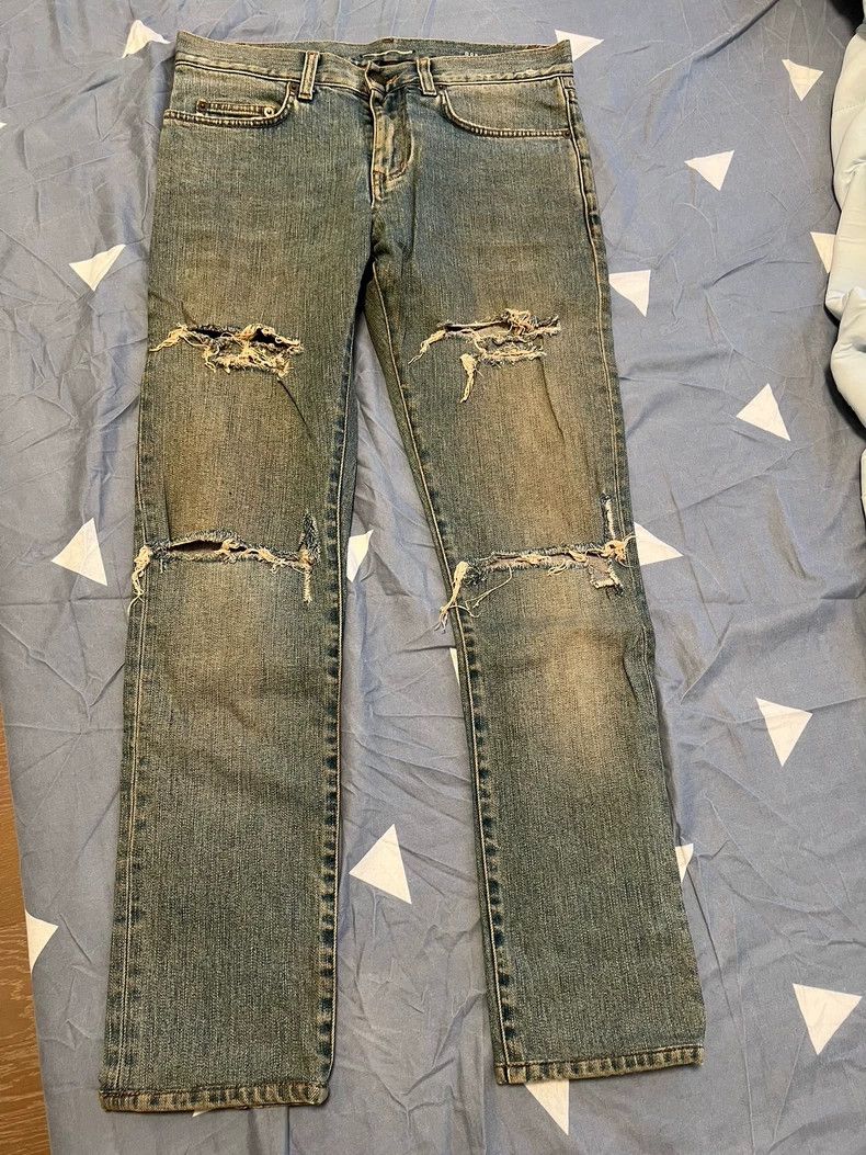 Saint Laurent Paris Saint Laurent Paris Destroy jeans Size US 29 - 1 Thumbnail