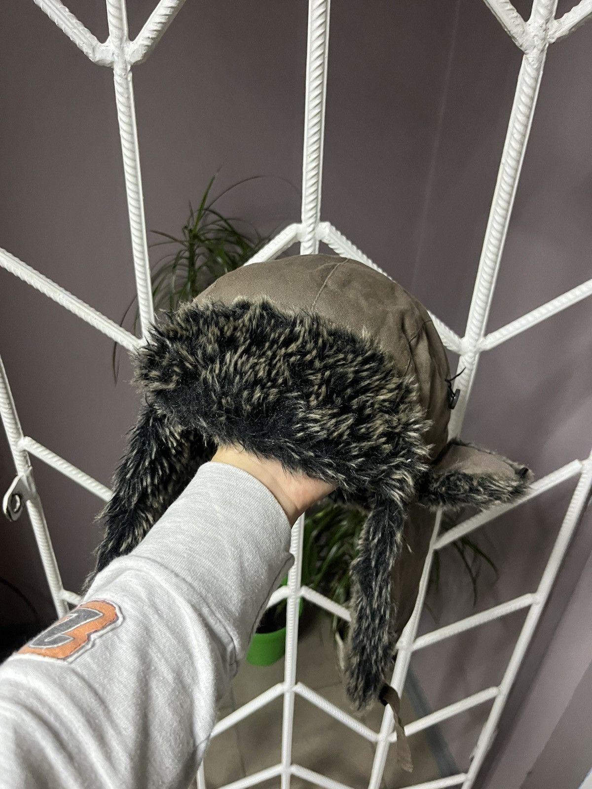 Japanese Brand Ushanka Trapper Hat Furry Mohair Fuzzy Fur Hat Y2K 90s rare Size ONE SIZE - 4 Thumbnail