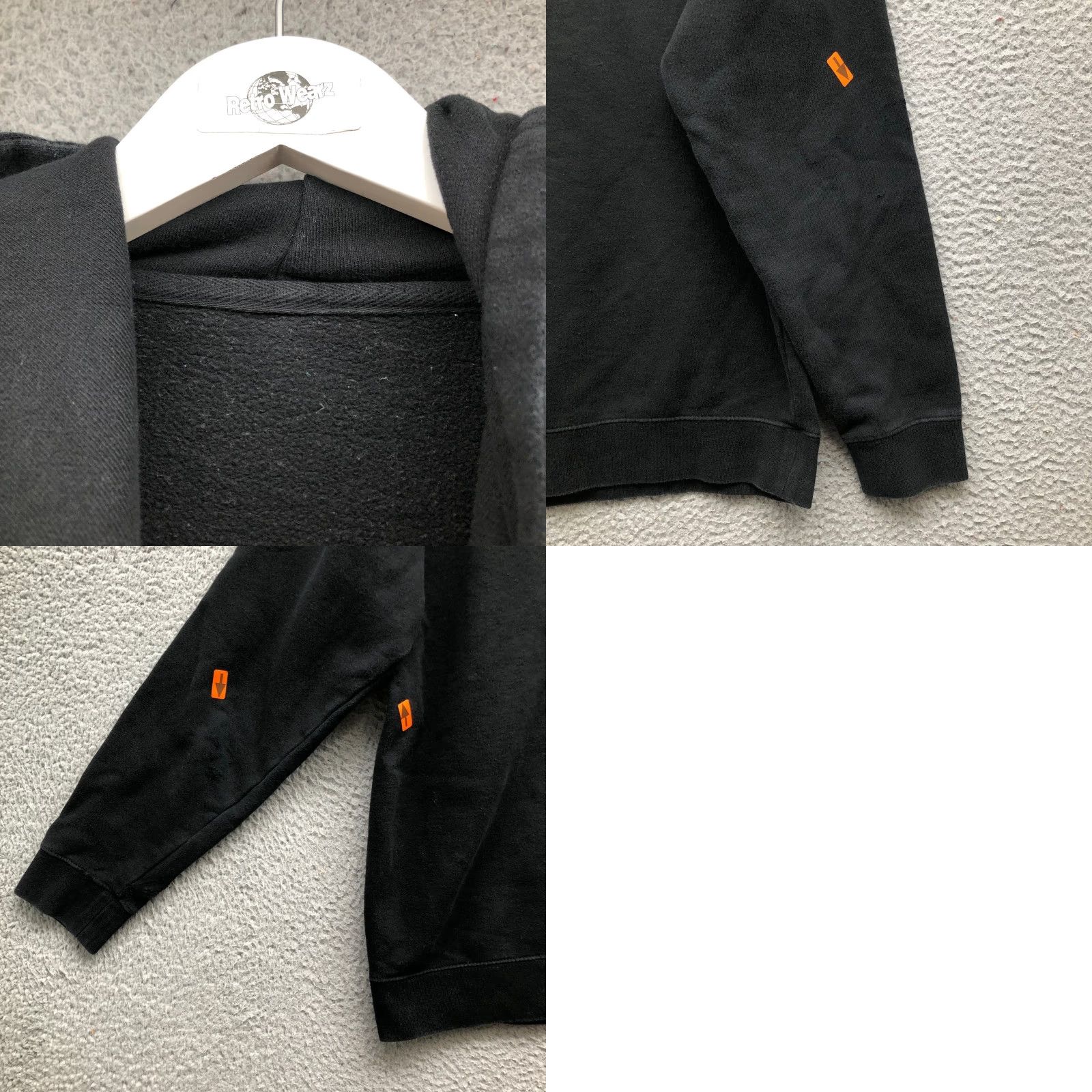 Vintage Nelk Boys Hoodie Men’s S Small Black Long Sleeve Pockets Drawstring Sweatshirt Pullover Size US S / EU 44-46 / 1 - 8 Thumbnail