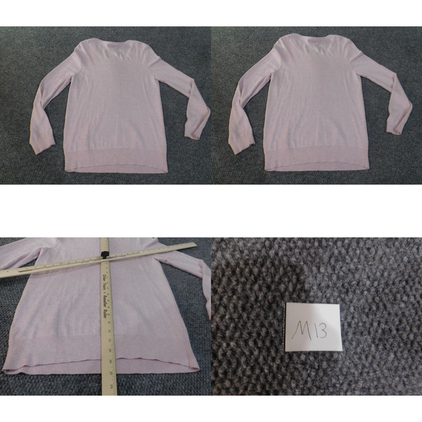 Loft LOFT Purple Knit Pullover Womens Cotton Rayon Loft Sweater Large Casual Crew Neck Long Sleeve Rib Knit Solid Size L / US 10 / IT 46 - 8 Thumbnail