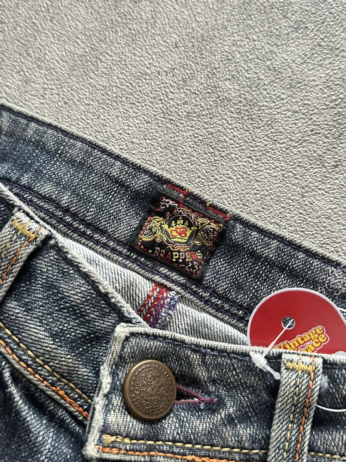 Tornado Mart 90s Japanese Brappers Flared Washed Denim Jeans Lgb Size US 29 - 12 Thumbnail