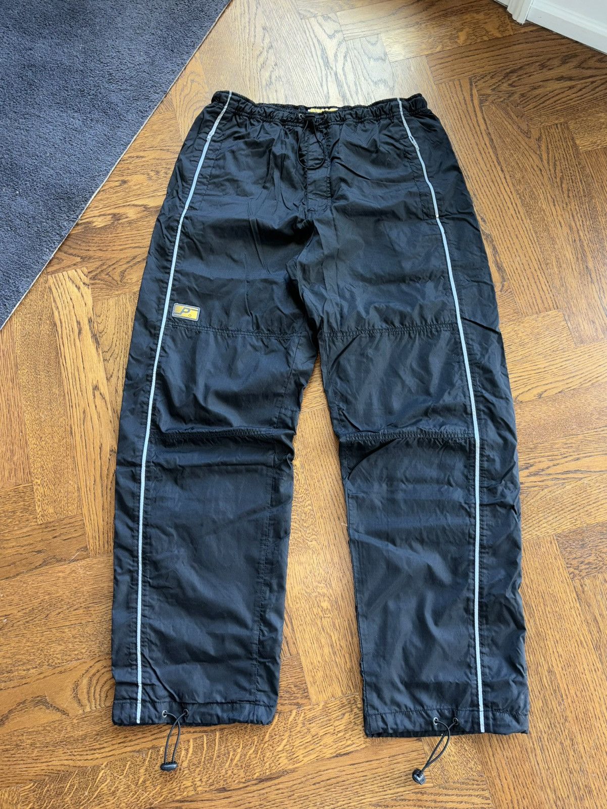 JNCO × Japanese Brand × Vintage 90s Vintage Nylon Cargo Pants P-Tek 2000s Y2K Raver Elastic Size US 33 - 1 Thumbnail