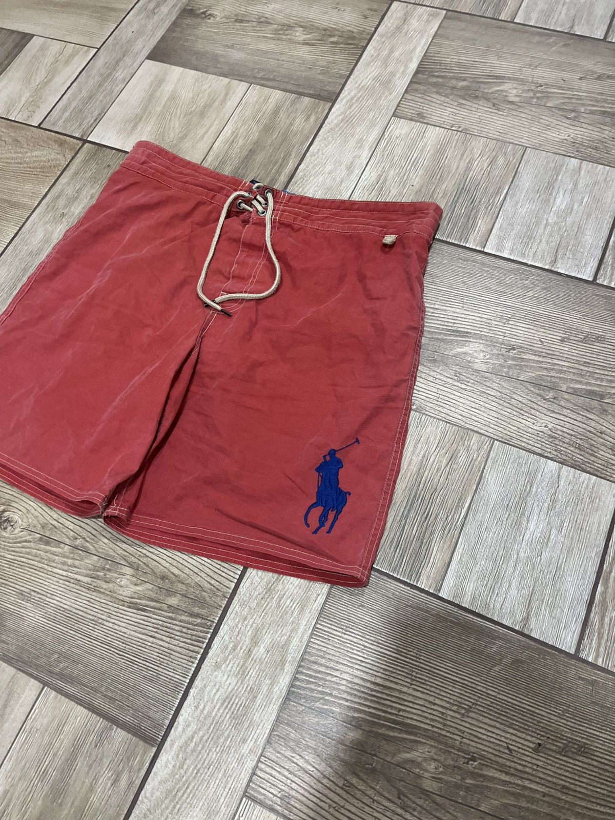 Polo Ralph Lauren Ralph Lauren Big Pony Swim Shorts – Red/Navy Size US 33 - 3 Thumbnail