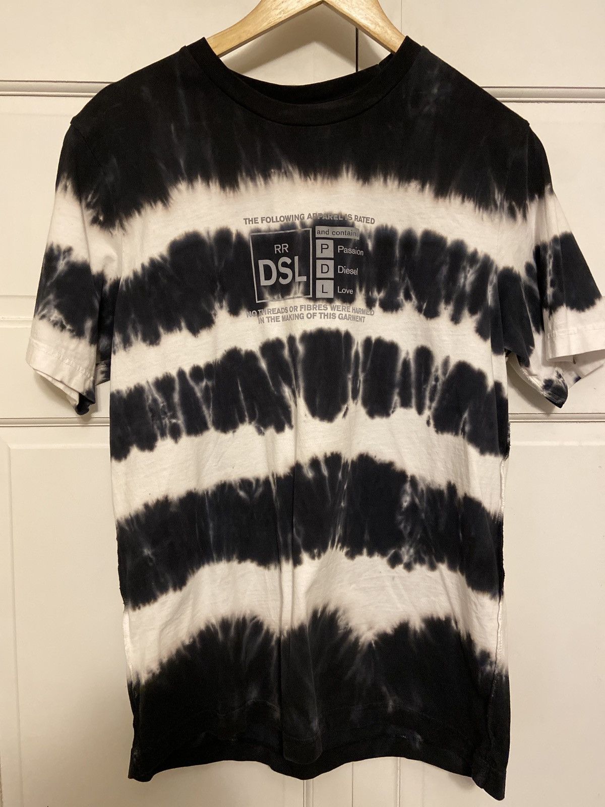 Diesel Diesel noir t-shirt white and black stripes Size US M / EU 48-50 / 2 - 1 Thumbnail