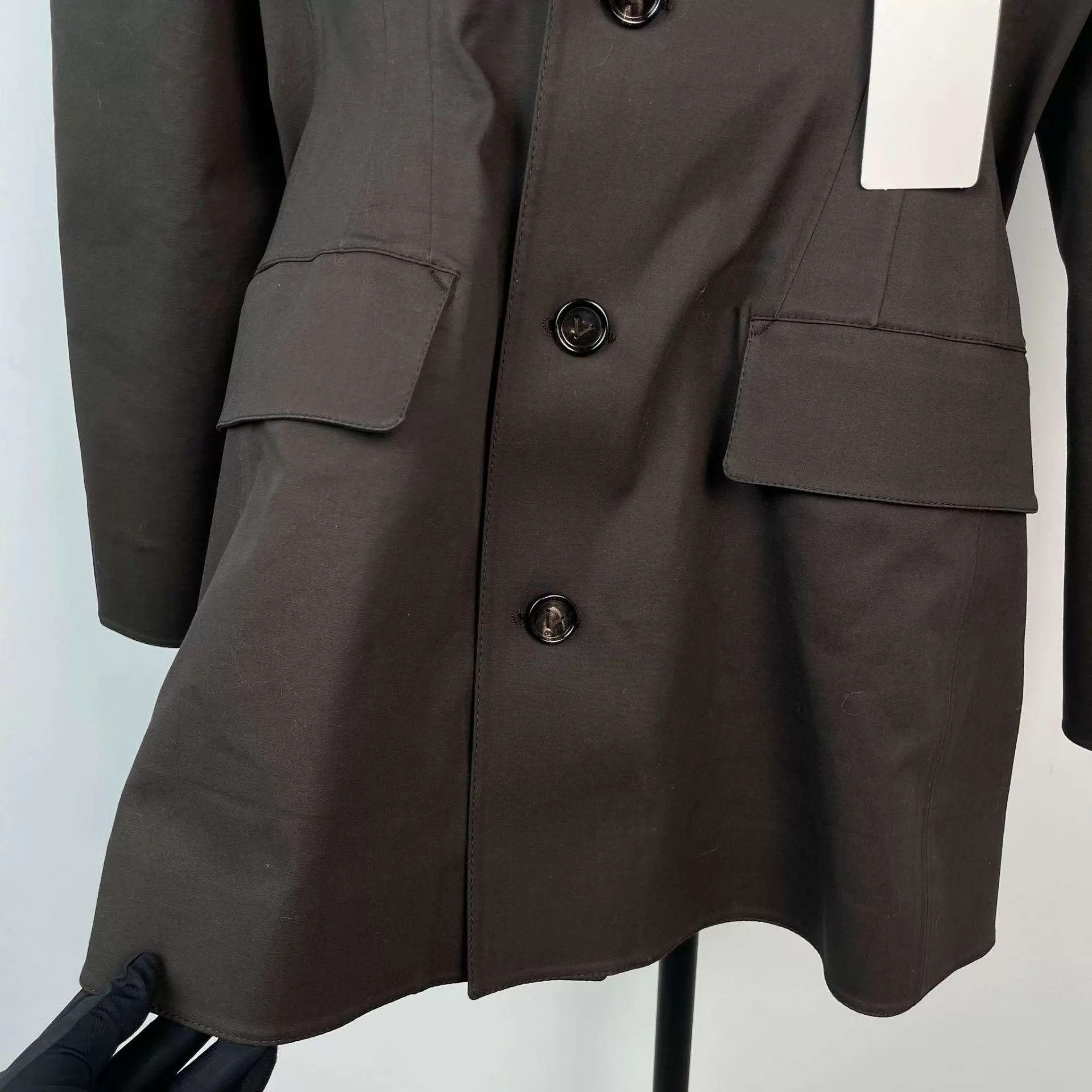 Bottega Veneta BV Coated Trench Black 36 S Size XS / US 0-2 / IT 36-38 - 7 Thumbnail