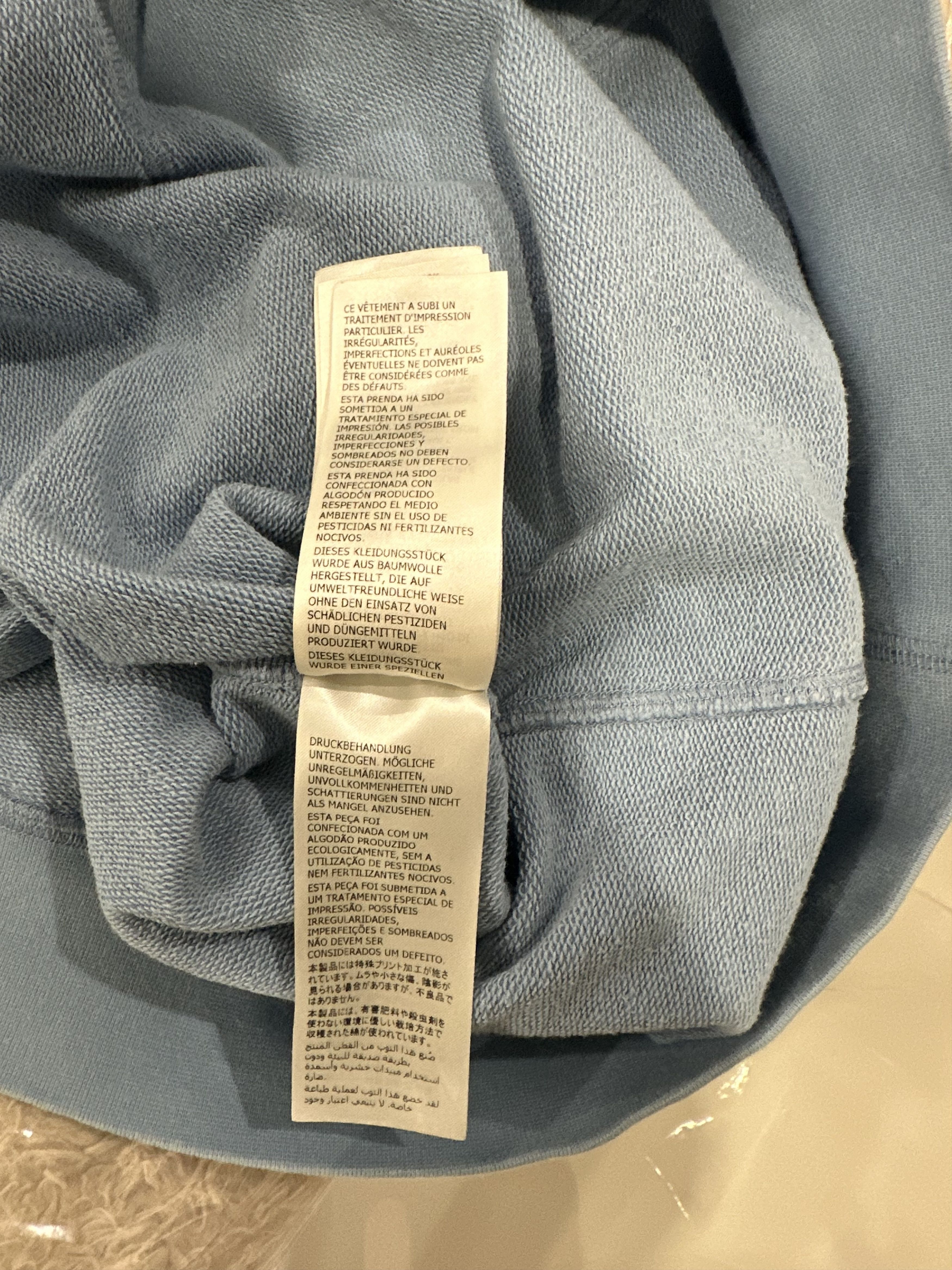 Alexander McQueen Alexander McQueen Graffiti Logo Hoodie Light Blue Size US XL / EU 56 / 4 - 9 Thumbnail