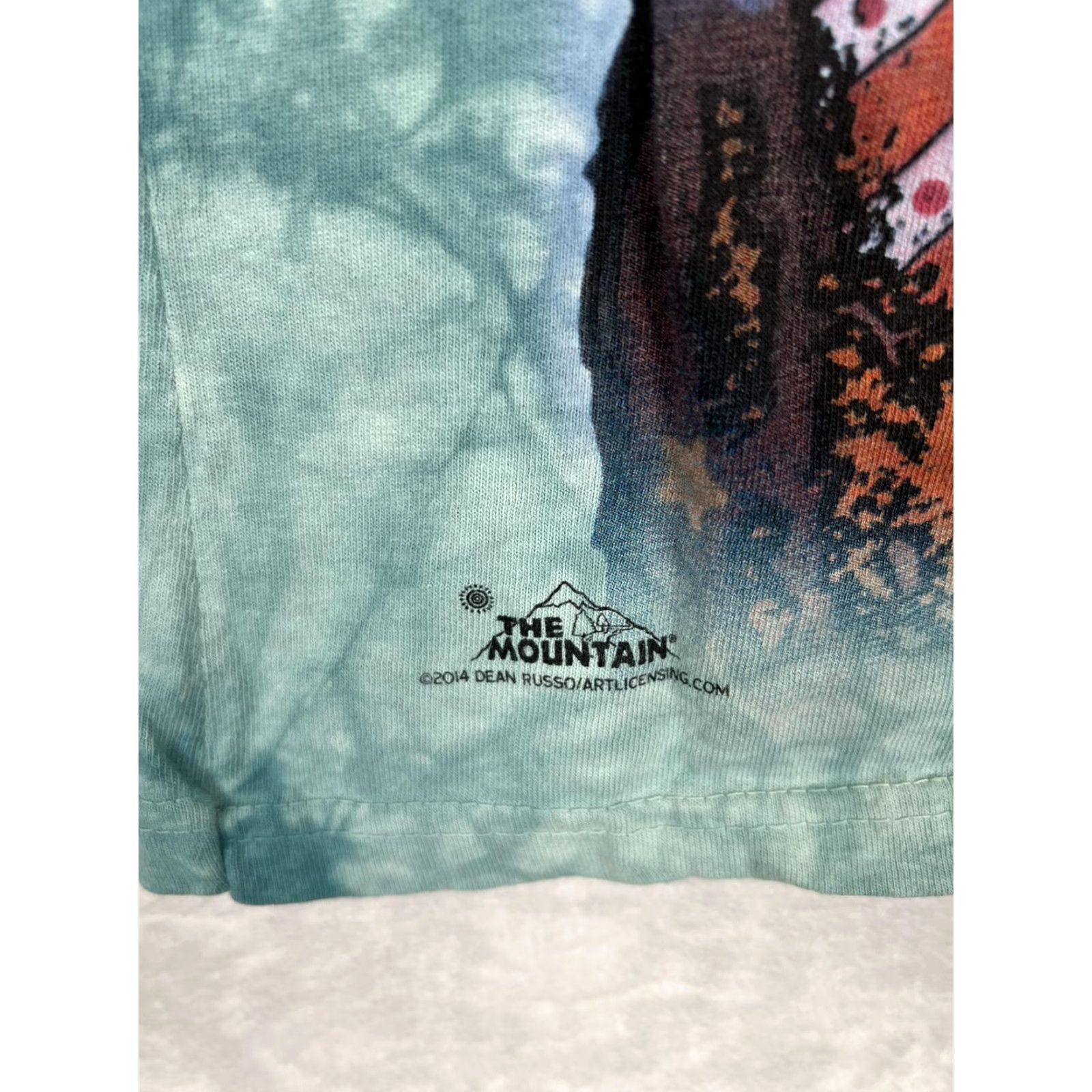The Mountain VINTAGE? The Mountain Pit Bull Smile T-Shirt Green Tie Dye Women S XS? Size S / US 4 / IT 40 - 3 Thumbnail