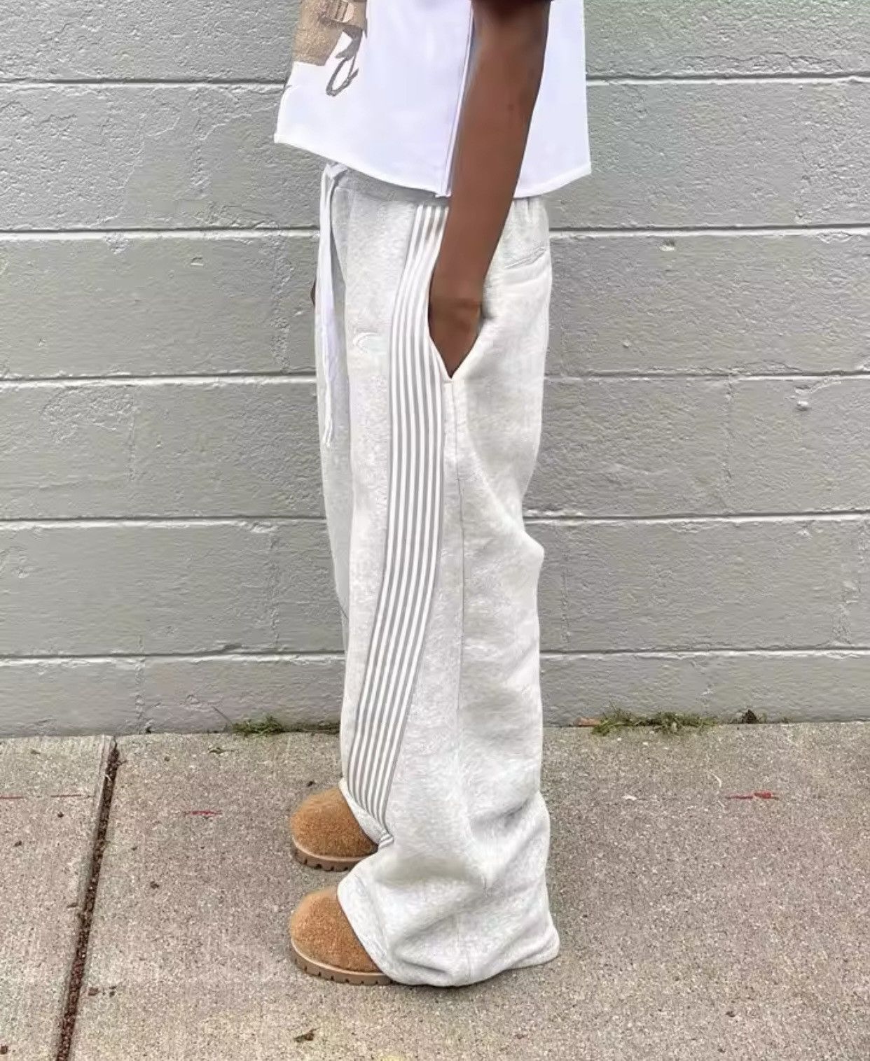 Other Pure Cotton Elastic Waist Baggy Sweatpants Size US 30 / EU 46 - 2 Thumbnail