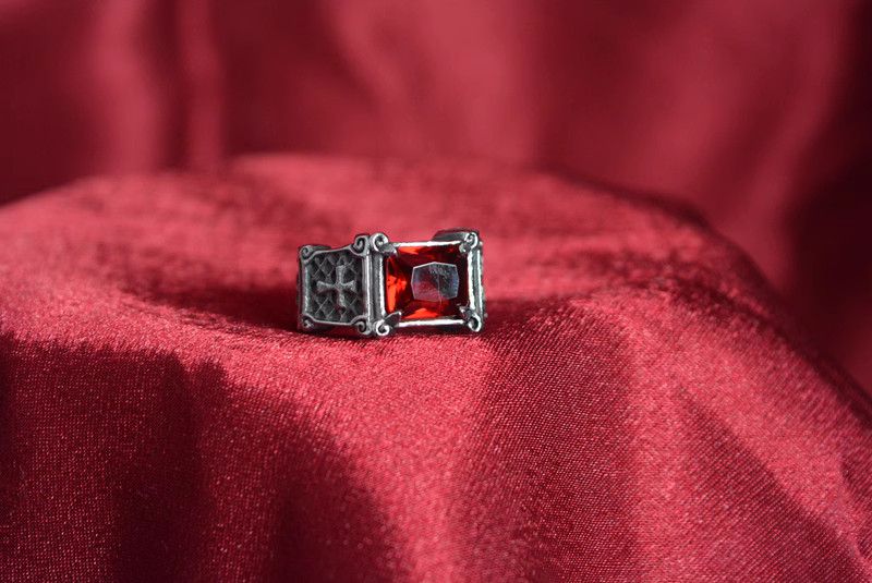 Jewelry Stone Jewelry Rings Open Size Chrome Ring (Size 7-13) Size ONE SIZE - 2 Thumbnail
