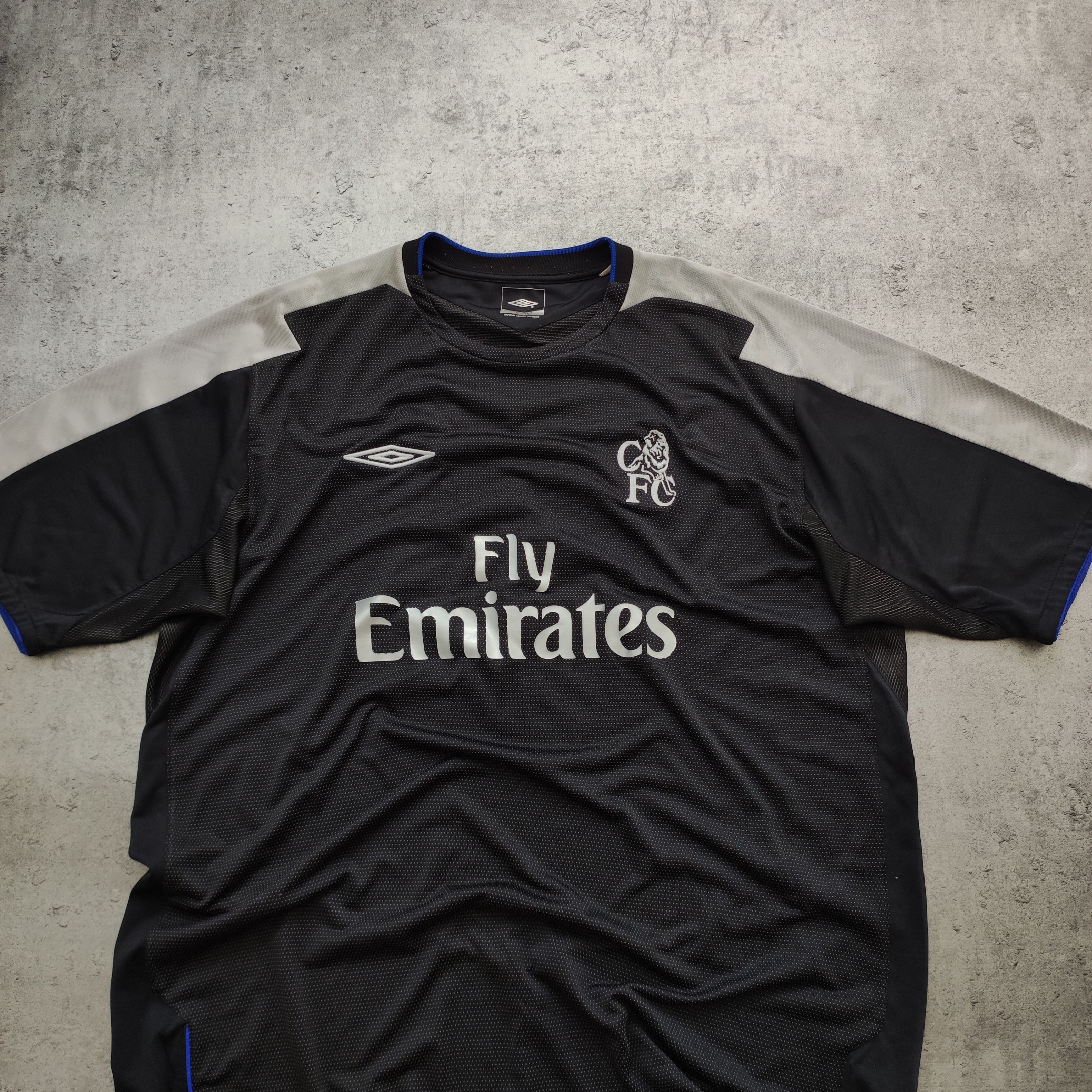 Vintage RARE #10 J.Cole Chelsea London Umbro 2004 Away Jersey Size US XL / EU 56 / 4 - 3 Thumbnail
