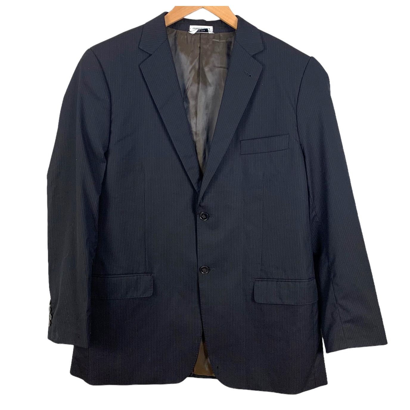 Jhane Barnes Jhane Barnes Brown Pinstripe Blazer Sport Coat Wool 46 46R Size 46R - 1 Thumbnail