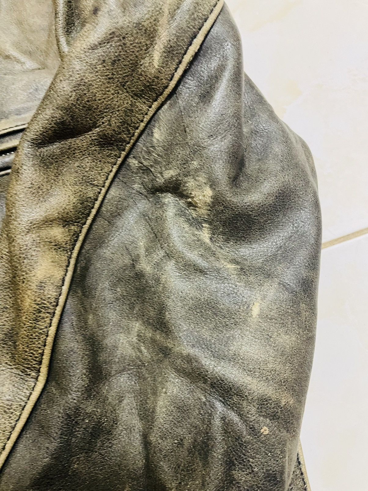 Leather VINTAGE HN.PILOT LEATHER RIDER JACKET JAPAN Size US S / EU 44-46 / 1 - 5 Thumbnail