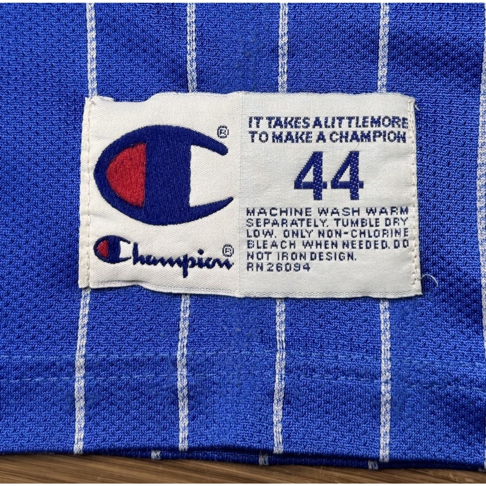 Champion Vintage Champion Orlando Magic Hardaway Blue Jersey 44 90s Size US L / EU 52-54 / 3 - 5 Thumbnail