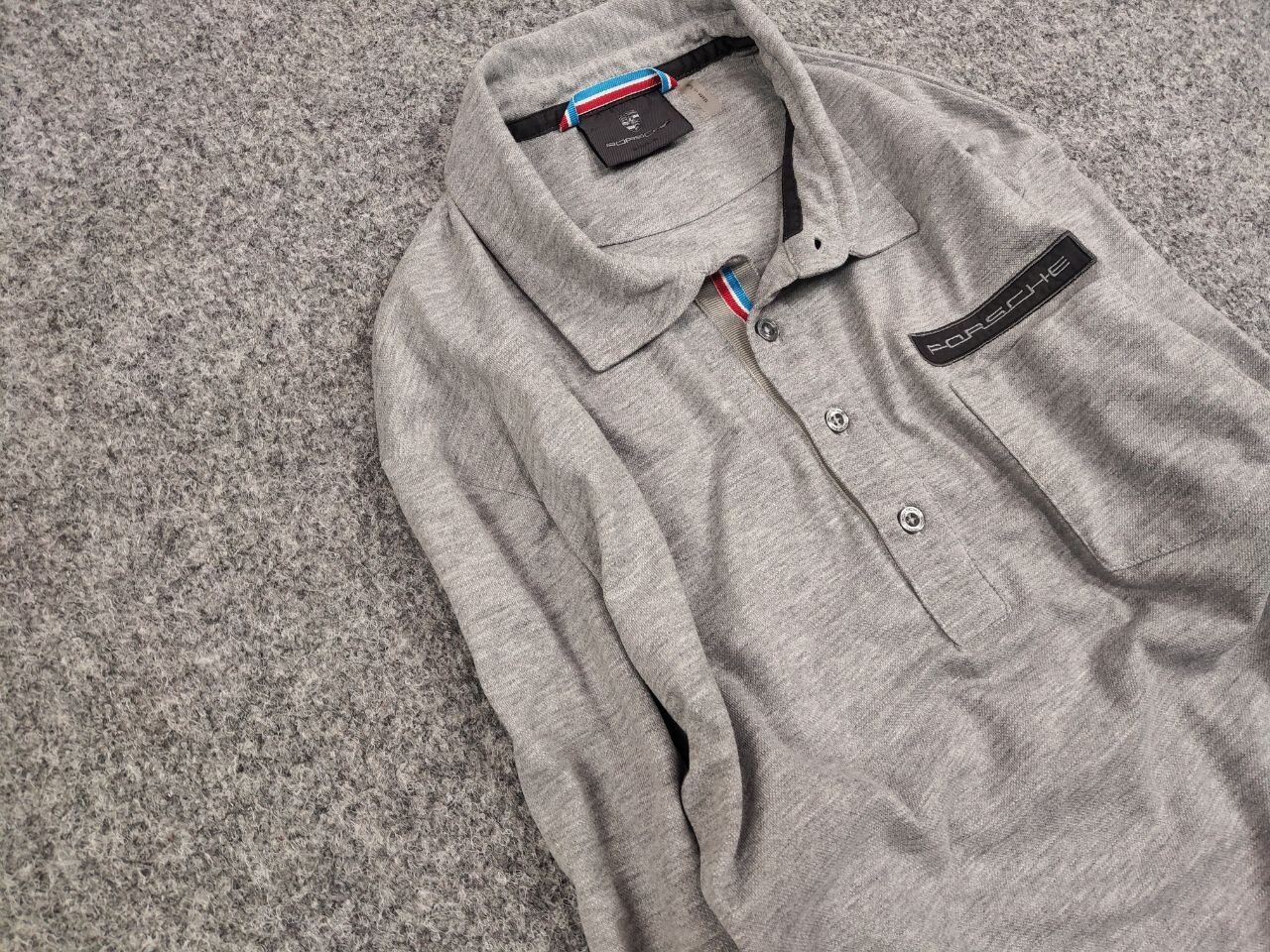 Japanese Brand Porsche Design Classic Herren Rugby Long Sleeve Polo Shirt Size US L / EU 52-54 / 3 - 7 Thumbnail