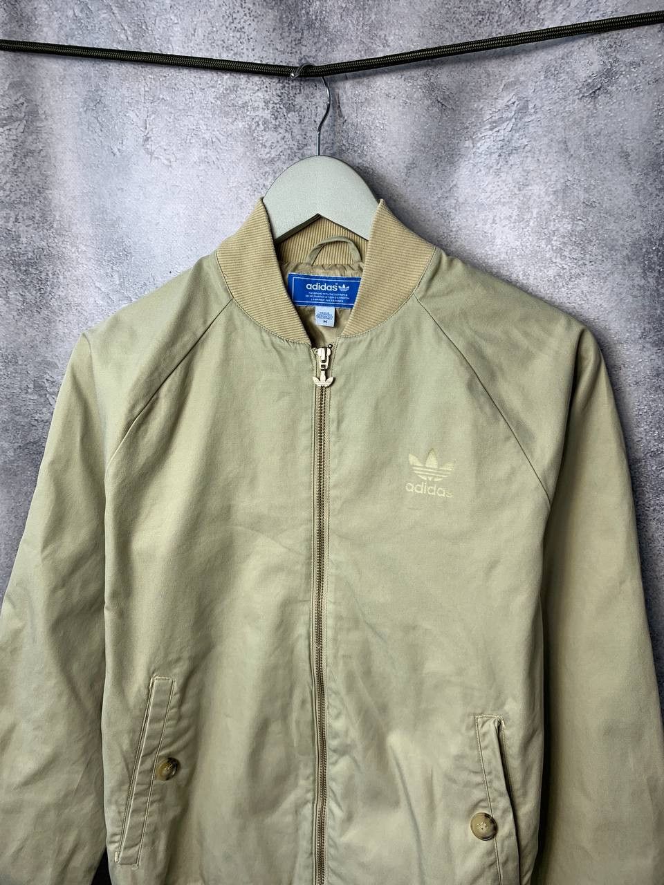 Adidas × Vintage Adidas Originals Vintage Jacket Bomber Beige Women's Size M / US 6-8 / IT 42-44 - 4 Thumbnail
