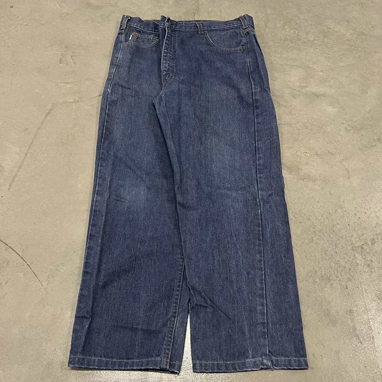 Carhartt × Vintage Vintage Y2K Baggy Carhartt Workwear Dark Wash Denim Jeans! Size US 40 / EU 56 - 2 Thumbnail