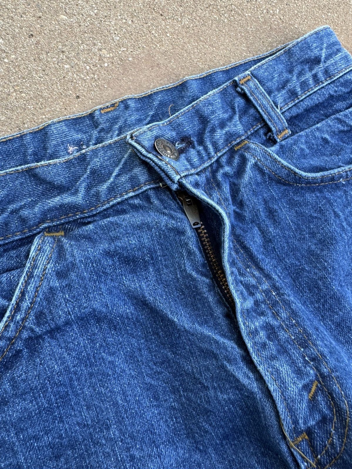 Levi's Vtg 70’s Levi’s 646 Orange Tab Bellbottom Flare Jeans 29x29 Size US 29 - 5 Thumbnail