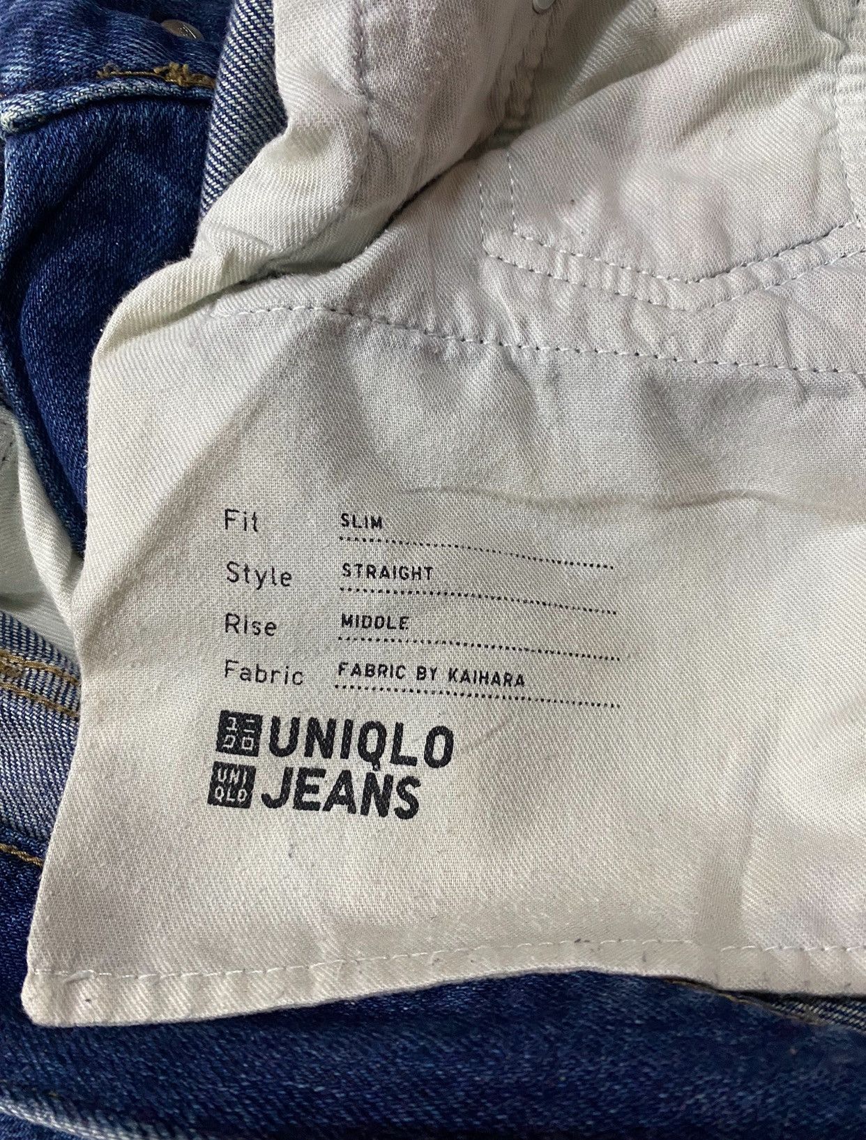Uniqlo Uniqlo Blue Denim Men’s Straight Fit Jeans Size US 38 / EU 54 - 14 Thumbnail