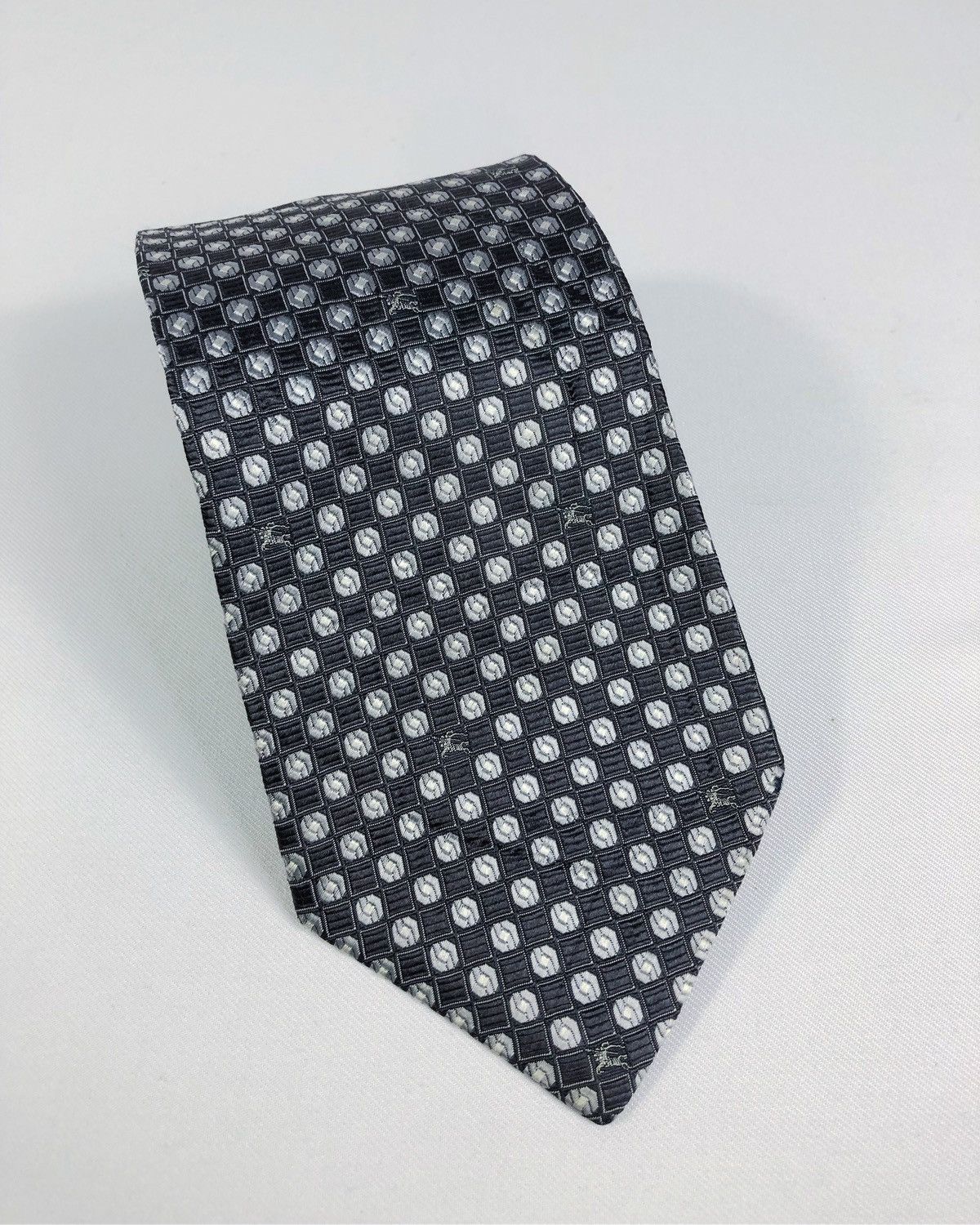 Burberry Prorsum Rare Vintage Burberrys Monogram Silk Tie Made in Italy Size ONE SIZE - 1 Thumbnail