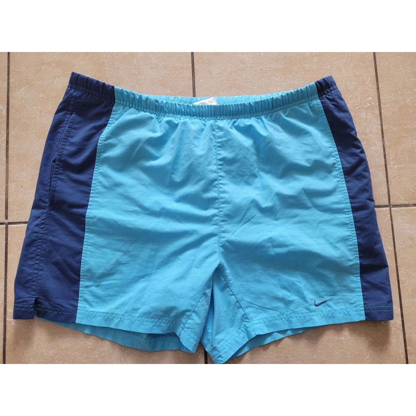 Nike Nike Vintage 90s Grid Tag Two-Tone Running Shorts Size US 34 / EU 50 - 1 Thumbnail