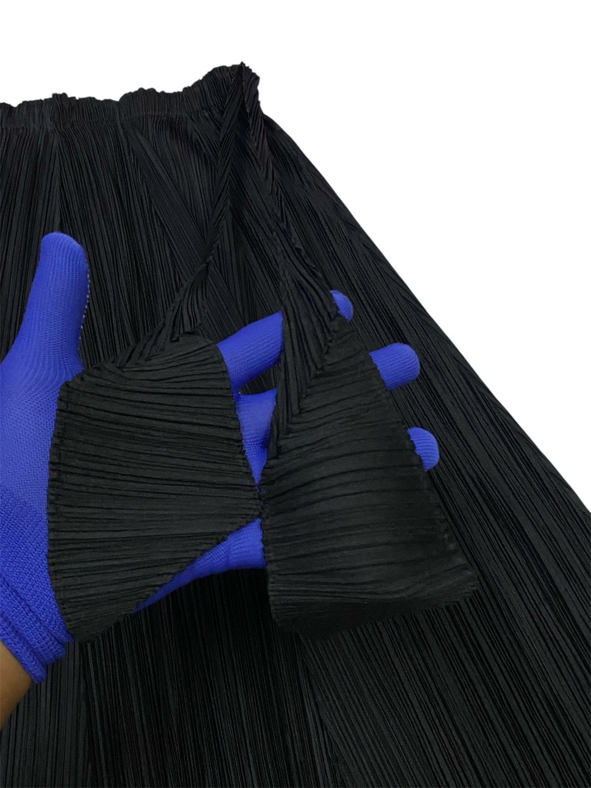Pleats Please Issey Miyake Pleats Pleats Pleated Black Feathered Hollowed out Rhombus Size 30" / US 8 / IT 44 - 10 Thumbnail