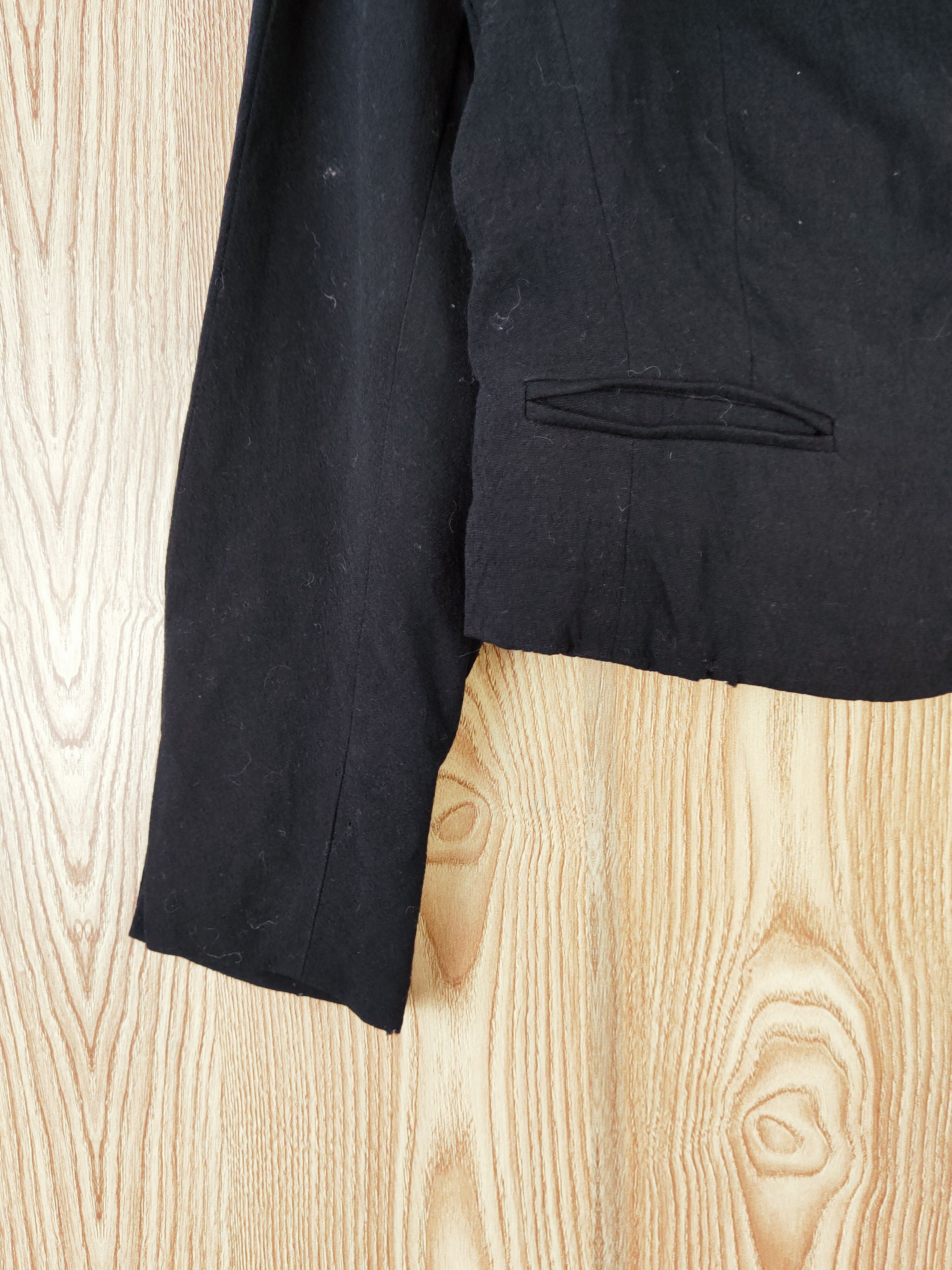 Japanese Brand × Vintage Japan ripped distressed Black Crop Top Blazers #W585 Size S / US 4 / IT 40 - 6 Thumbnail