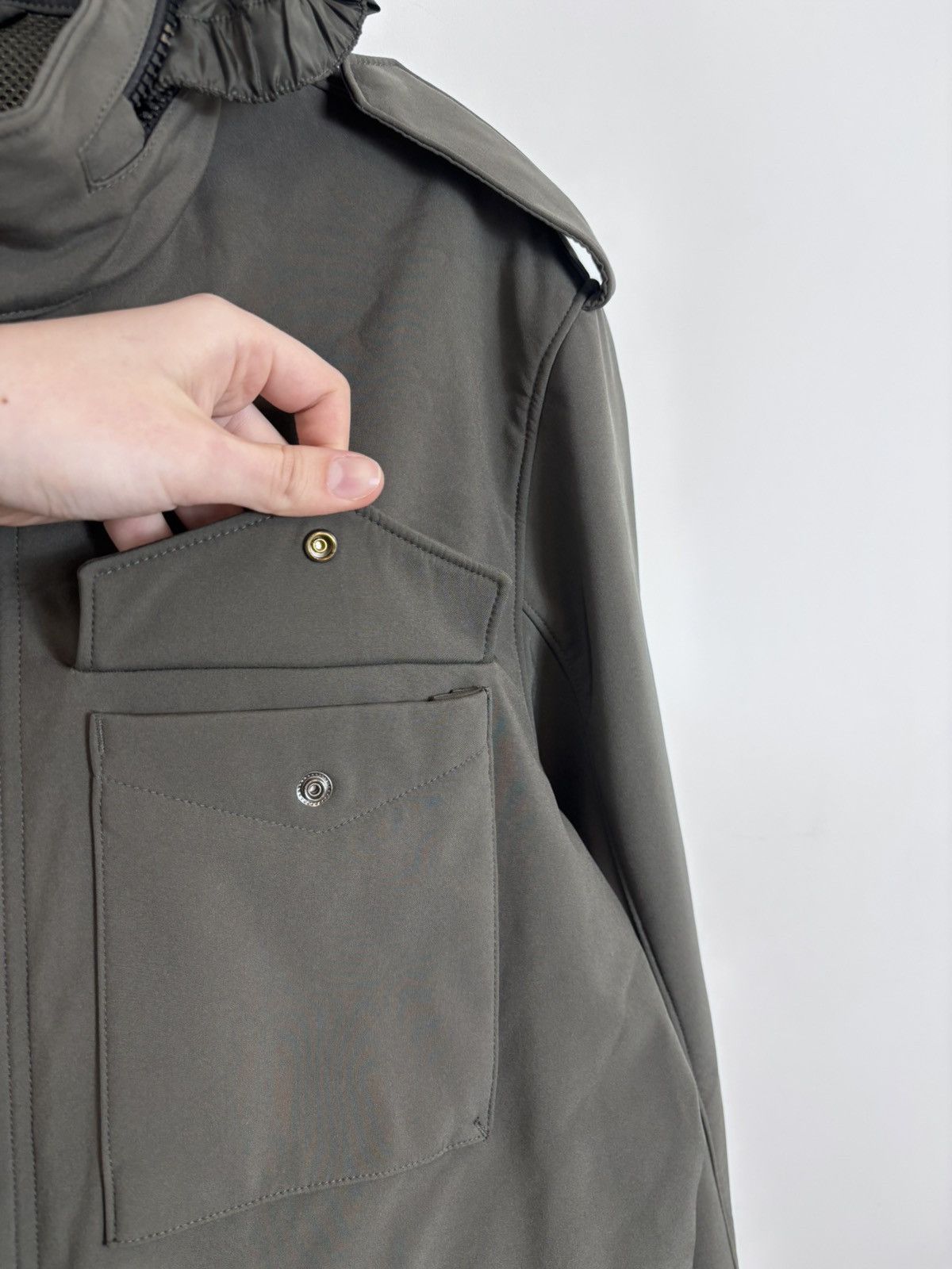 Other Conbipel Men’s Khaki Technical Water Resistant Field Jacket Size US L / EU 52-54 / 3 - 14 Thumbnail