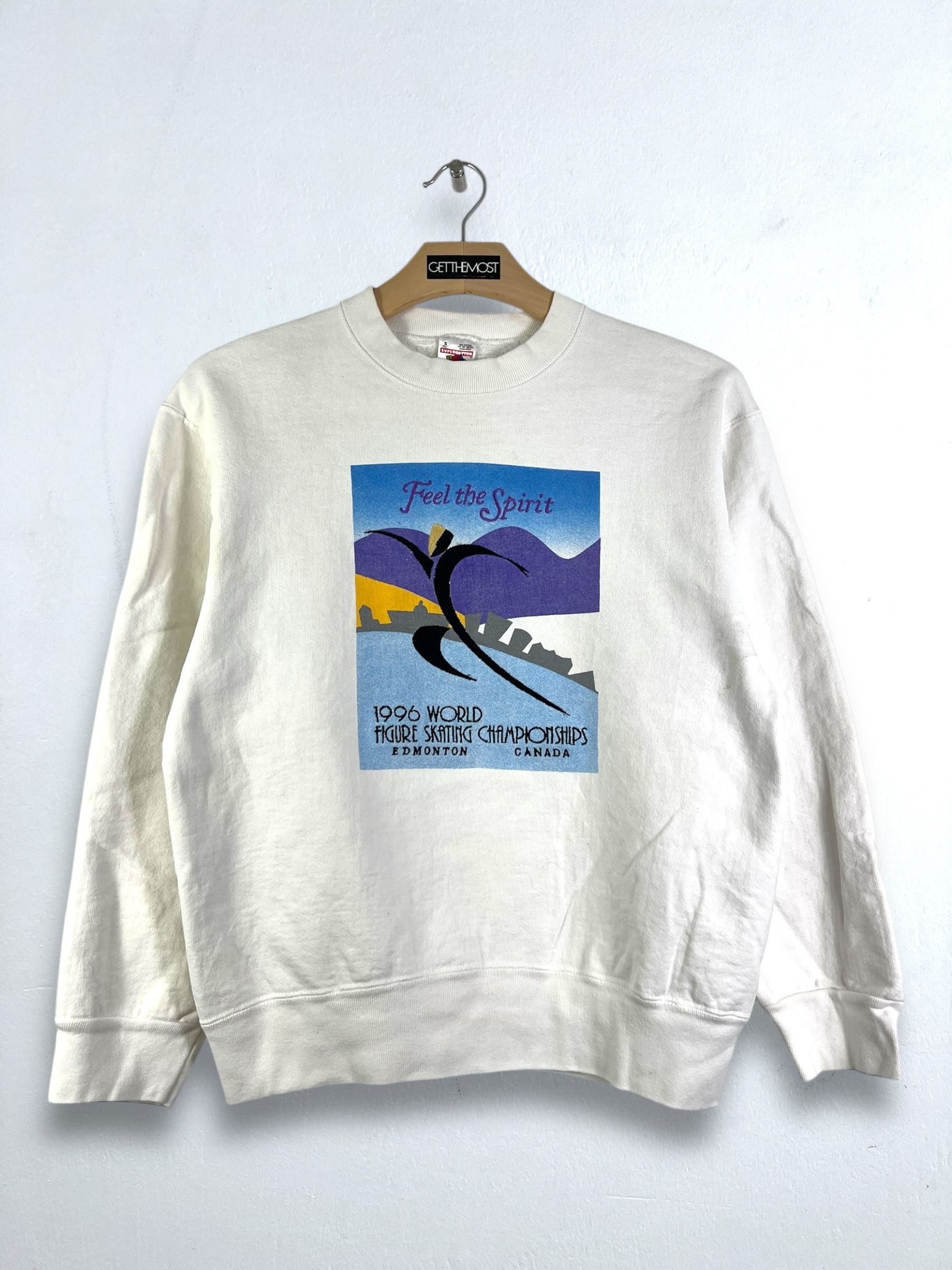 Vintage No.5069 Vintage 90s WFSC '96 Promo Graphic Sweatshirt (S) Size US S / EU 44-46 / 1 - 1 Thumbnail