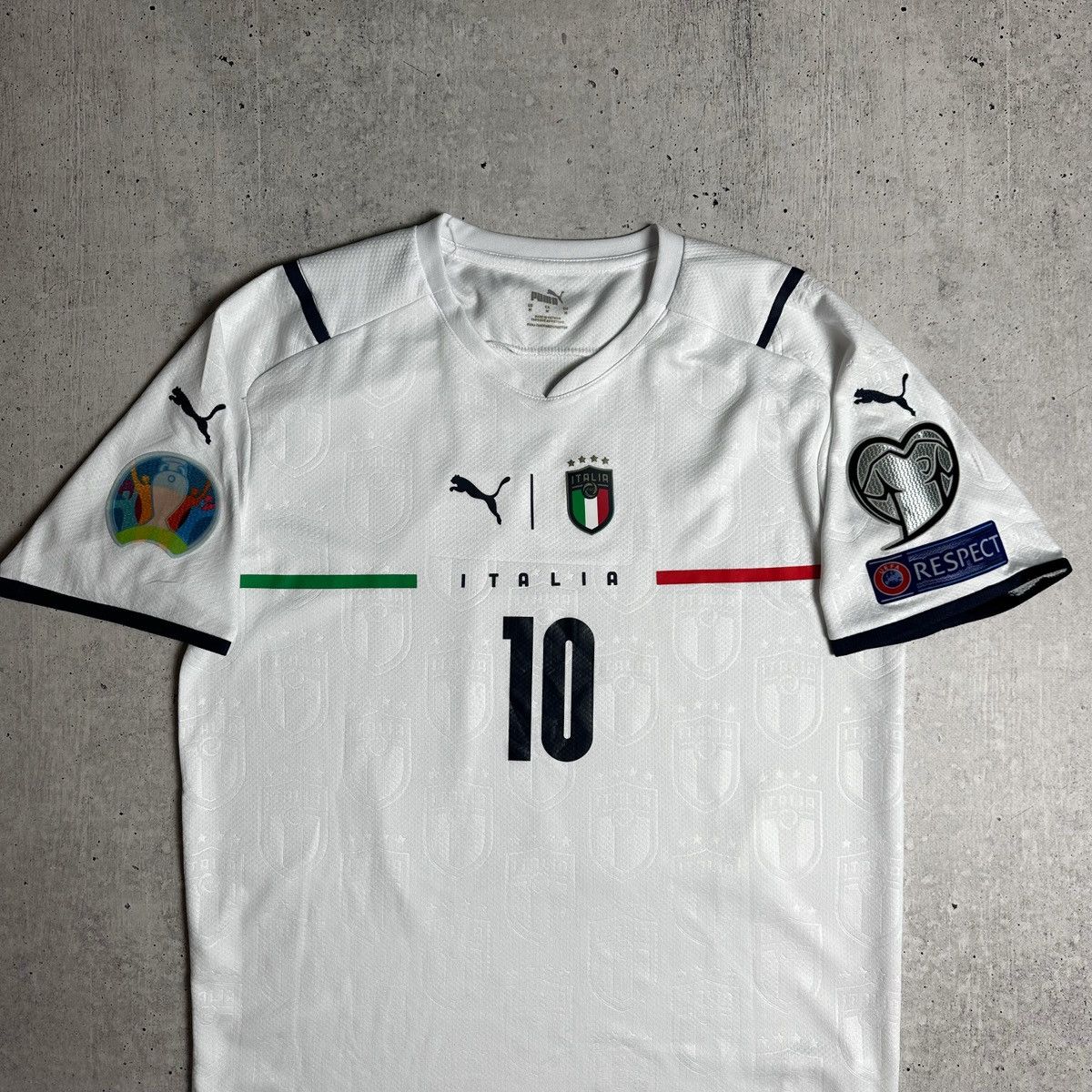 Puma × Vintage Vintage Puma National Italy Lorenzo Insigne 10 Soccer Jersey Size US M / EU 48-50 / 2 - 2 Thumbnail