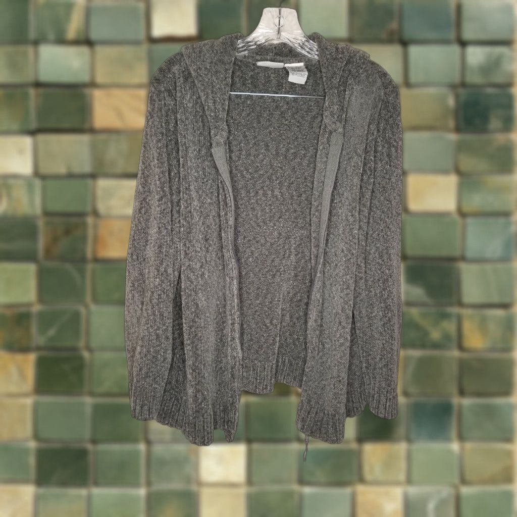 Vintage WHITE STAG Womens Hooded Sweater Gray Full Zip Size 18W/20W Size XXL / US 16-18 / IT 52-54 - 1 Thumbnail