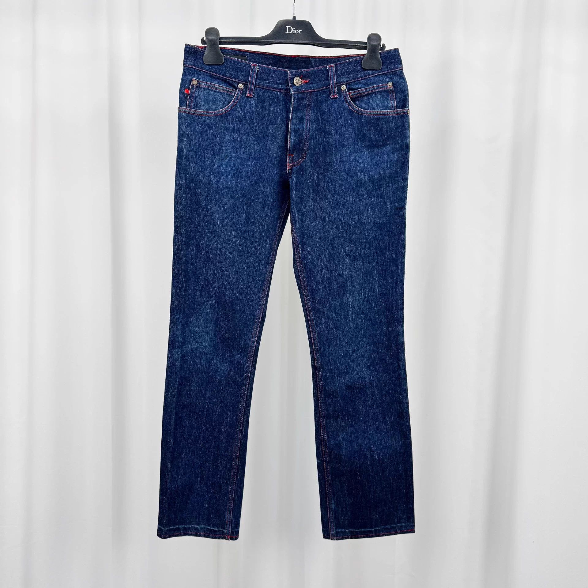 Gucci Gucci Red Stripe Washed Jeans Size 48 98 New Size US 32 / EU 48 - 1 Thumbnail