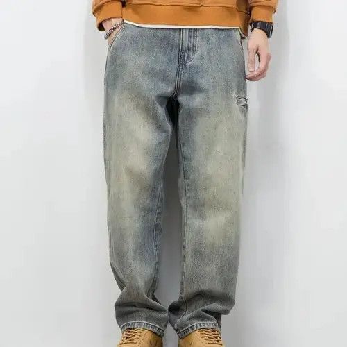 Japanese Brand × Vintage Stretch Men's Jeans Washed Motorcycle Trousers Size US 31 - 1 Thumbnail