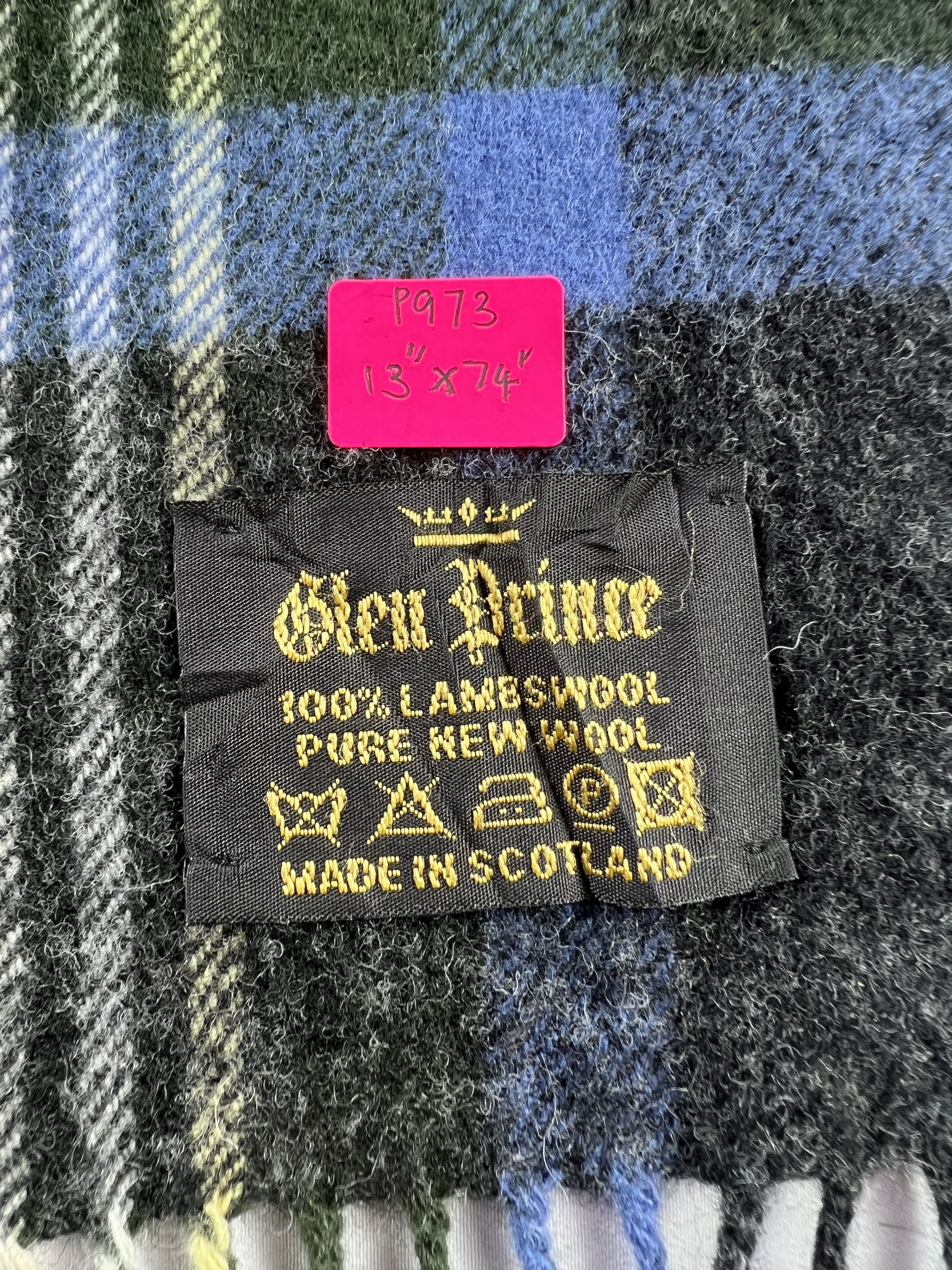 Vintage Glen Prince Tartan Scarf / Muffler / Neckwear P973 Size ONE SIZE - 5 Thumbnail