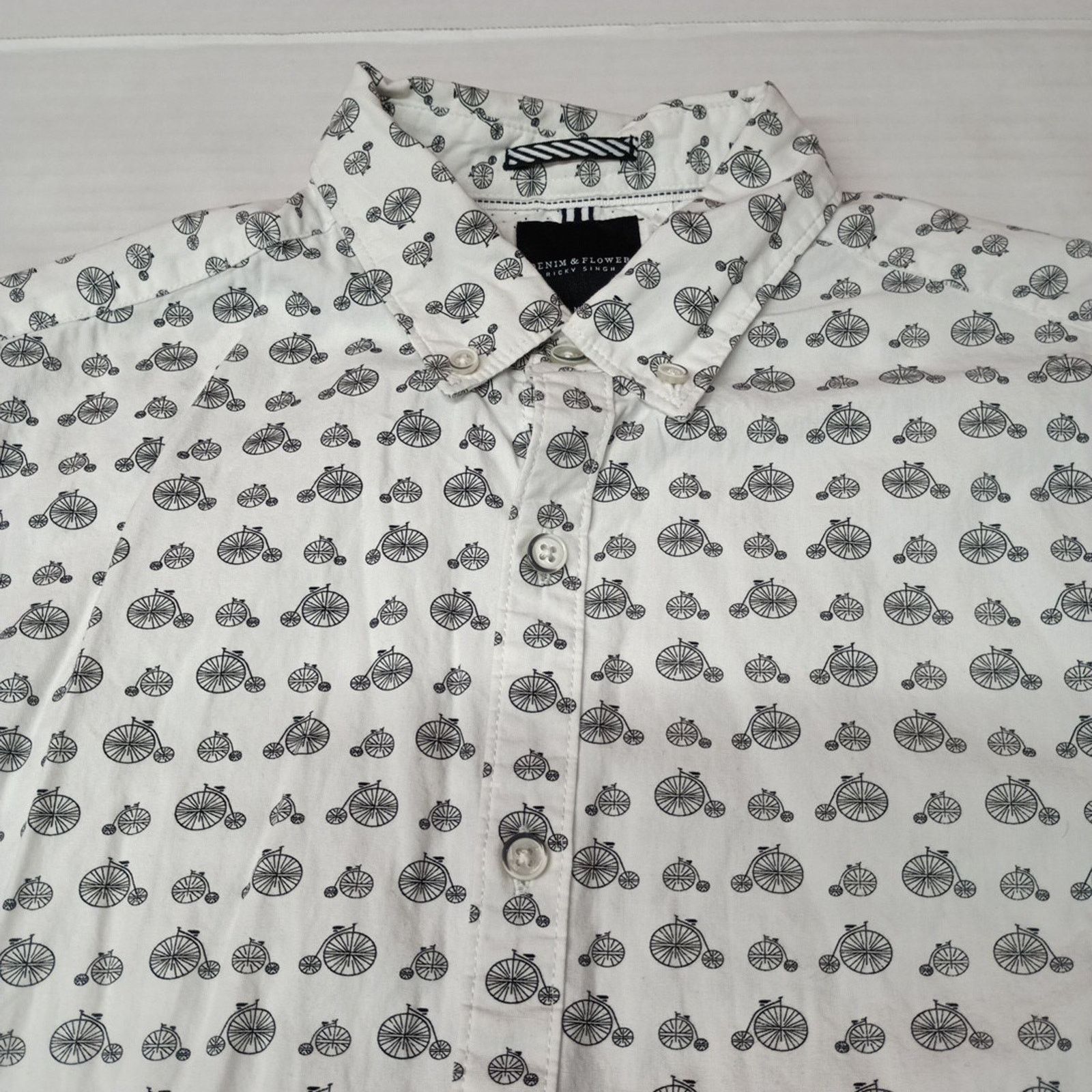 Other Denim & Flower Ricky Singh Bicycle Slim Fit Shirt S Small Size US S / EU 44-46 / 1 - 2 Thumbnail