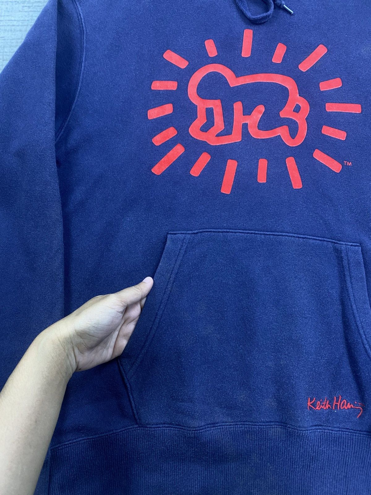 Keith Haring × Uniqlo × Vintage Vintage Keith Haring X Uniqlo Big Printed Hoodie Size US M / EU 48-50 / 2 - 5 Thumbnail