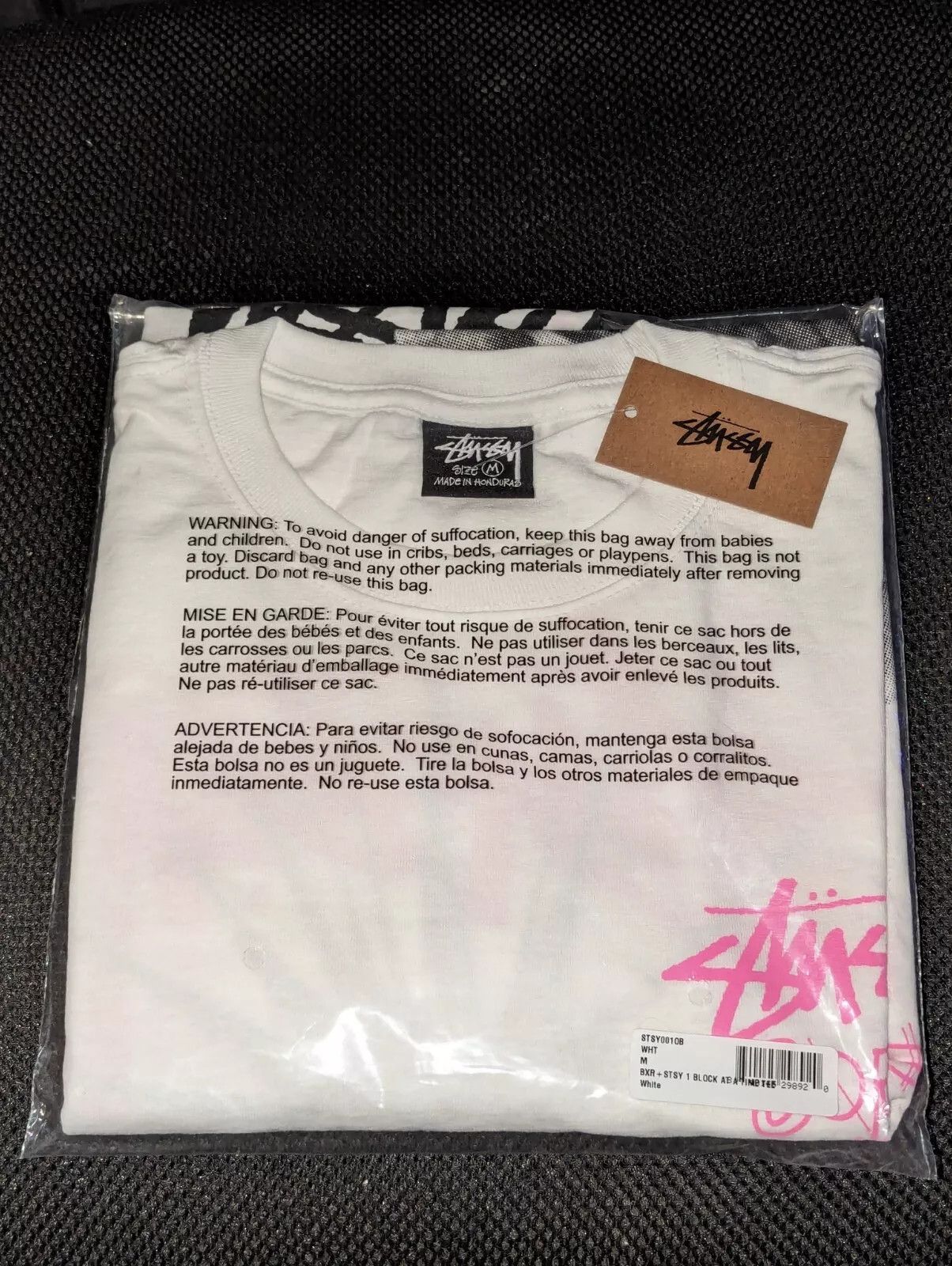 Born X Raised × Stussy BORN X RAISED + STÜSSY ONE BLOCK AT A TIME TEE: WHITE Size US M / EU 48-50 / 2 - 3 Thumbnail