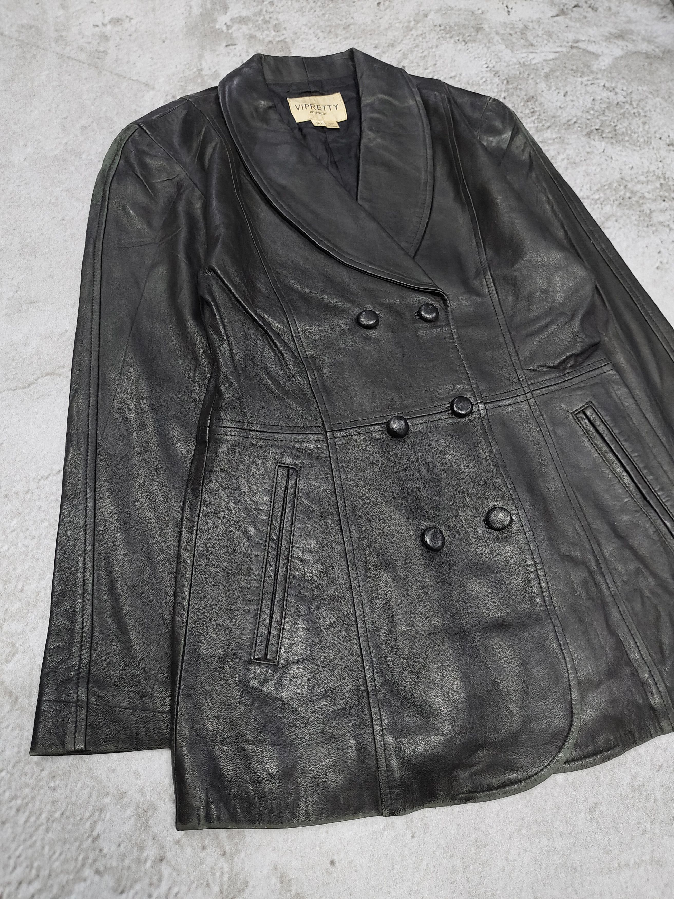 Seditionaries 90s Vipretty Boutique- Minimalist Tailored Sheepskin Leather Size M / US 6-8 / IT 42-44 - 6 Thumbnail