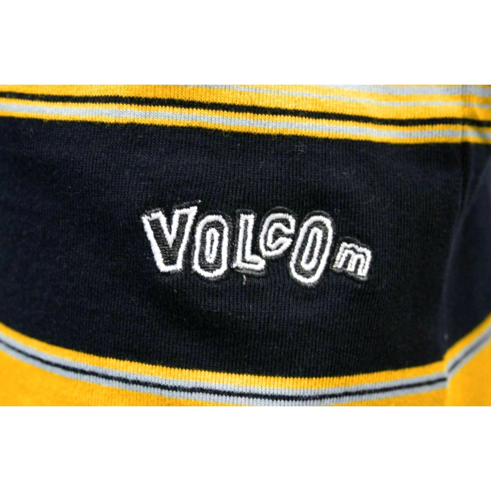 Volcom Volcom Men’s Cool Blue Chromatic Crew S/S T-Shirts (S04) - Striped Modern Fit, 60% Cotton 40% Polyester, Navy/Gold/Turquoise, Size S Size US S / EU 44-46 / 1 - 6 Thumbnail