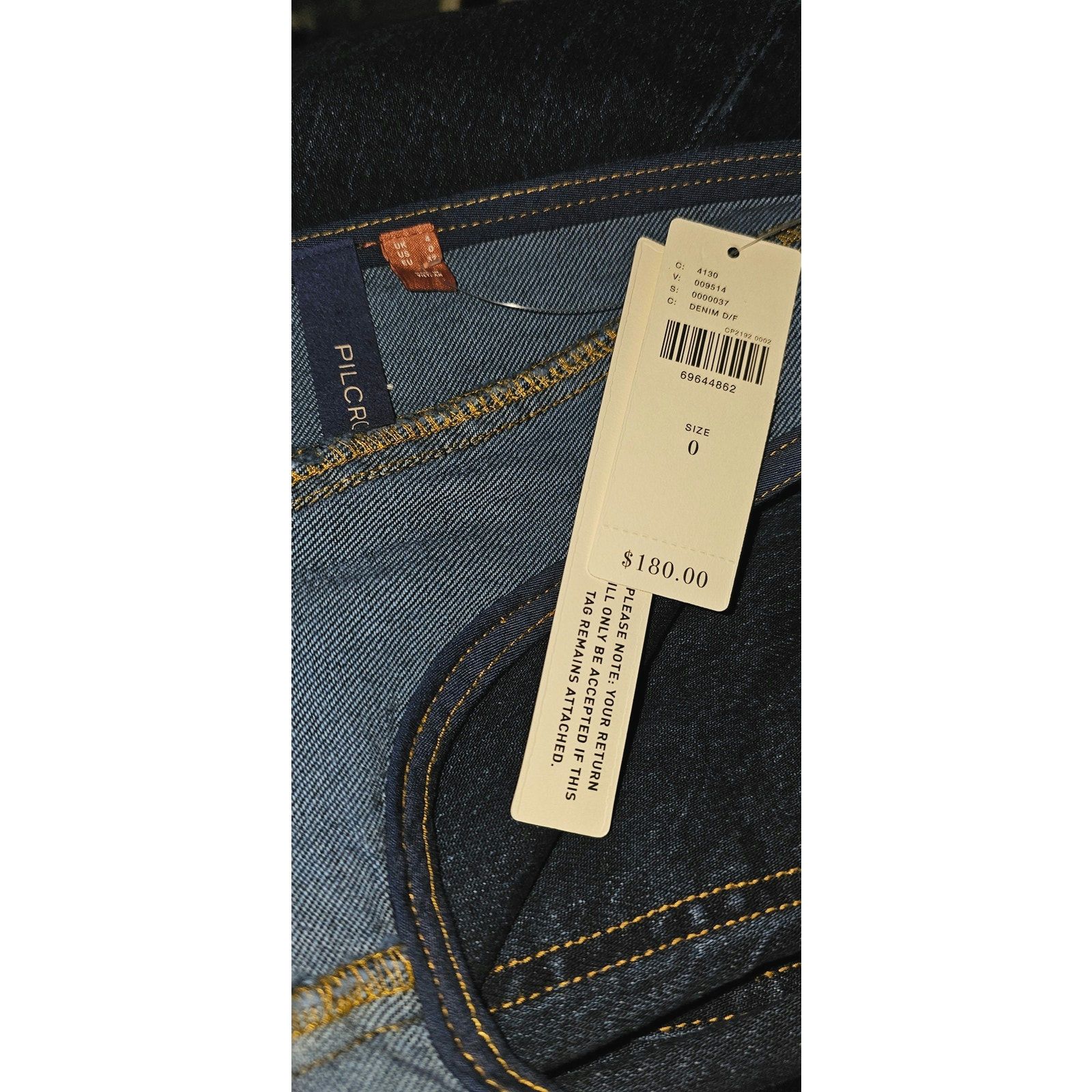 Anthropologie Nwt Pilcro Vest Mini Dress $180 SIZE 0 Dark Denim Button Size XS / US 0-2 / IT 36-38 - 9 Thumbnail