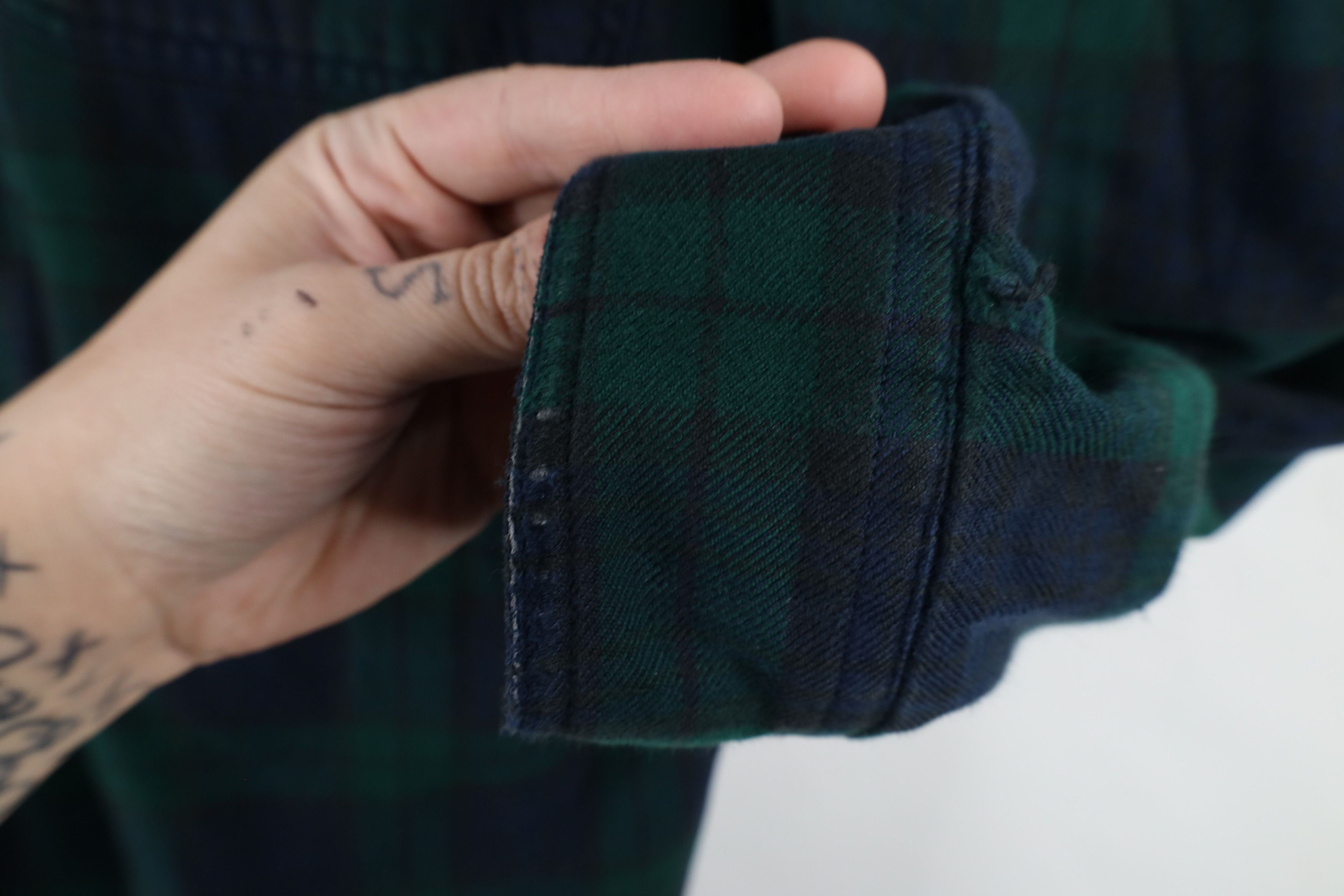 L.L. Bean × Vintage Vintage LL Bean Fleece Lined Flannel Button Shirt Jacket Size US M / EU 48-50 / 2 - 10 Thumbnail